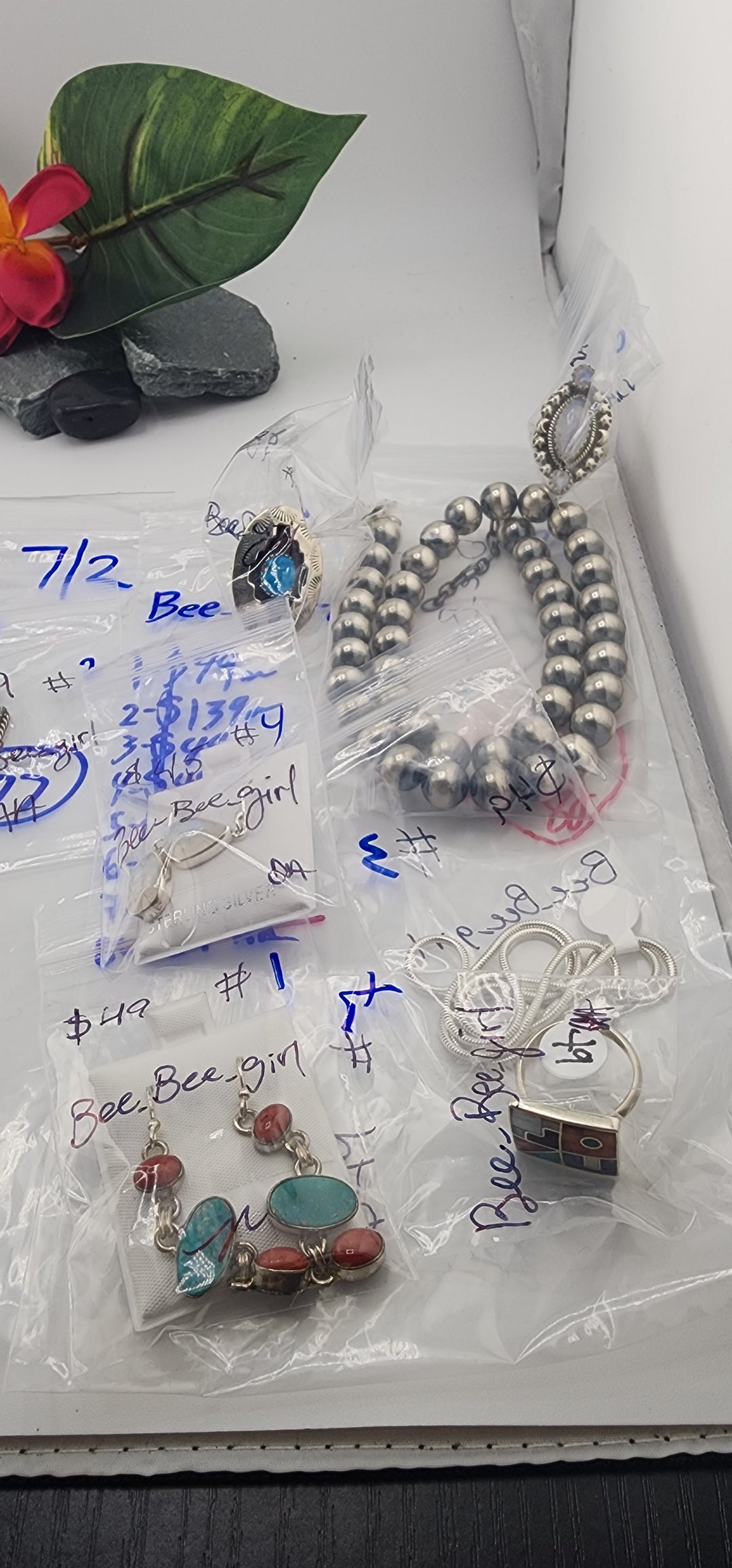 RESERVED FOR: Bee_Bee_girl - 7/1/2025 tiktok Reservation Live Show - 7 Sterling Silver Items