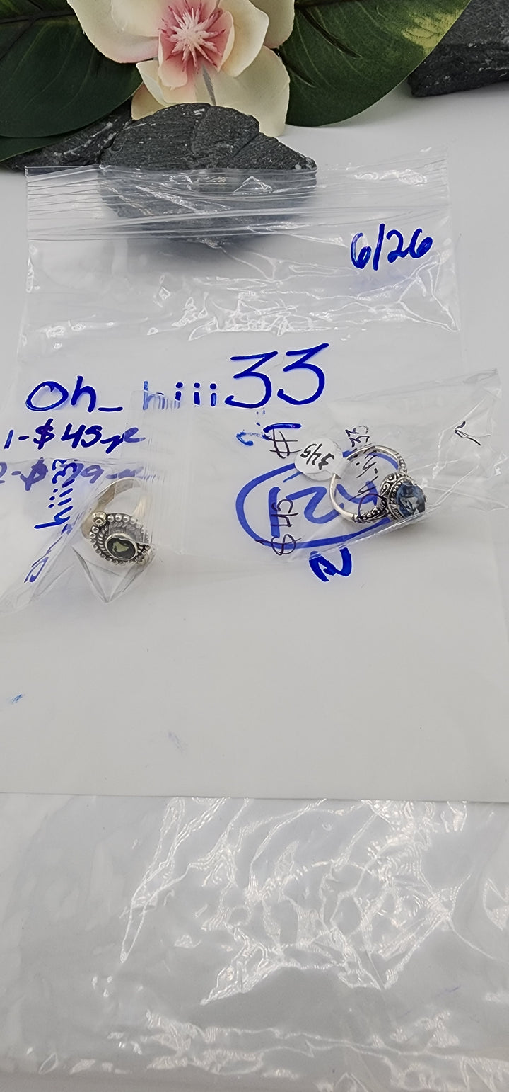 48HR - RESERVED FOR: oh_hiii33 - 6/26/2025 FL tiktok Live Show -  2 Sterling Silver Item