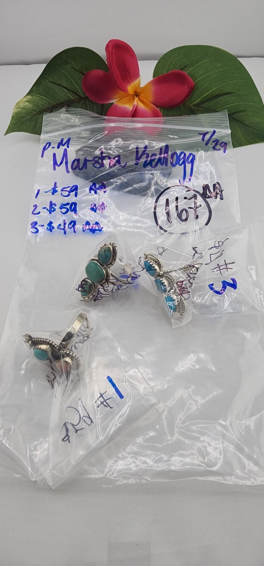 PM SHOW 48HR - RESERVED FOR: Marsha Kellogg  - 7/29/2025 FL tiktok Live Show - 3 Sterling Silver Items