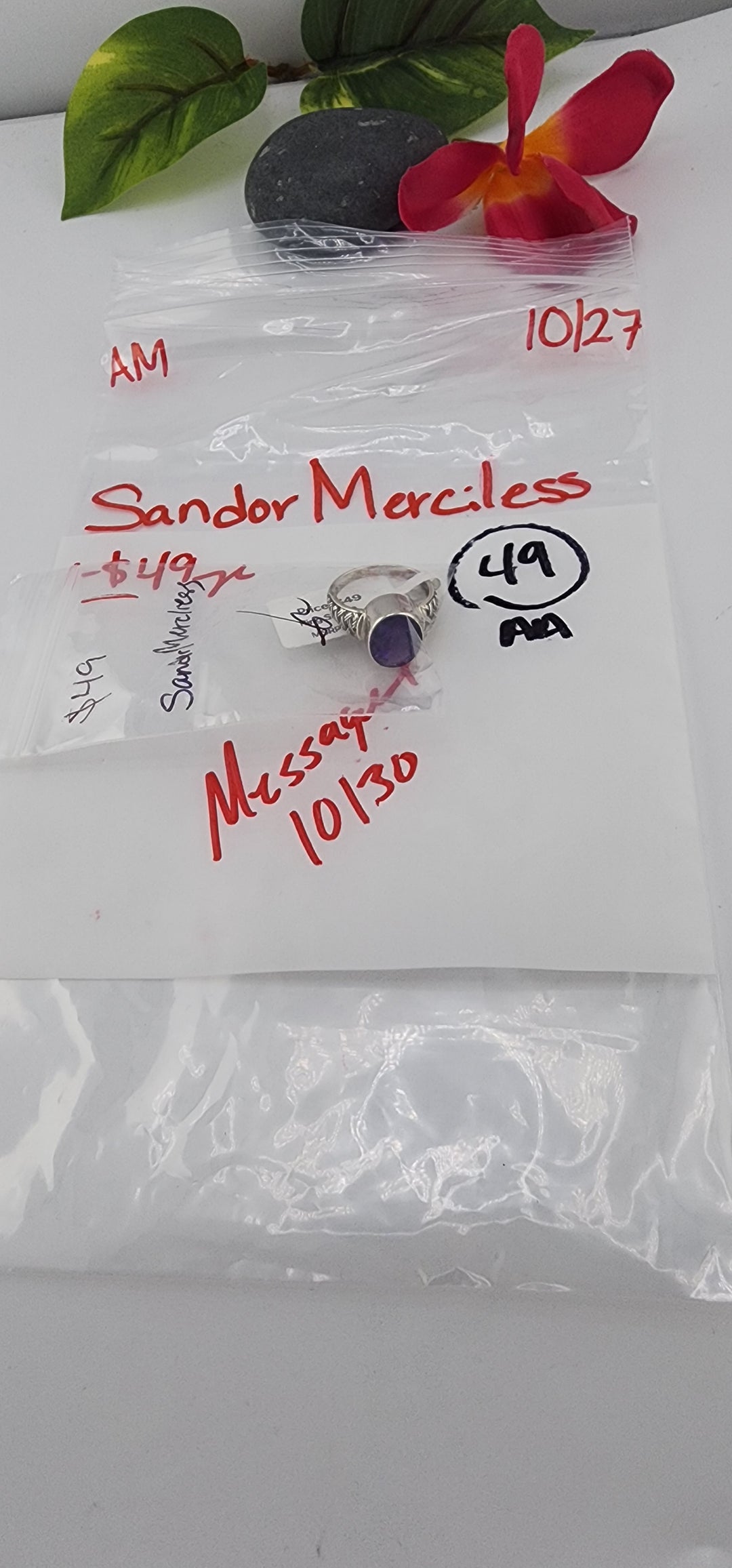 AM SHOW 48HR RESERVED FOR: Sandor Merciless - 10/27/2025 FL tiktok Live Show - 1 Sterling Silver Items