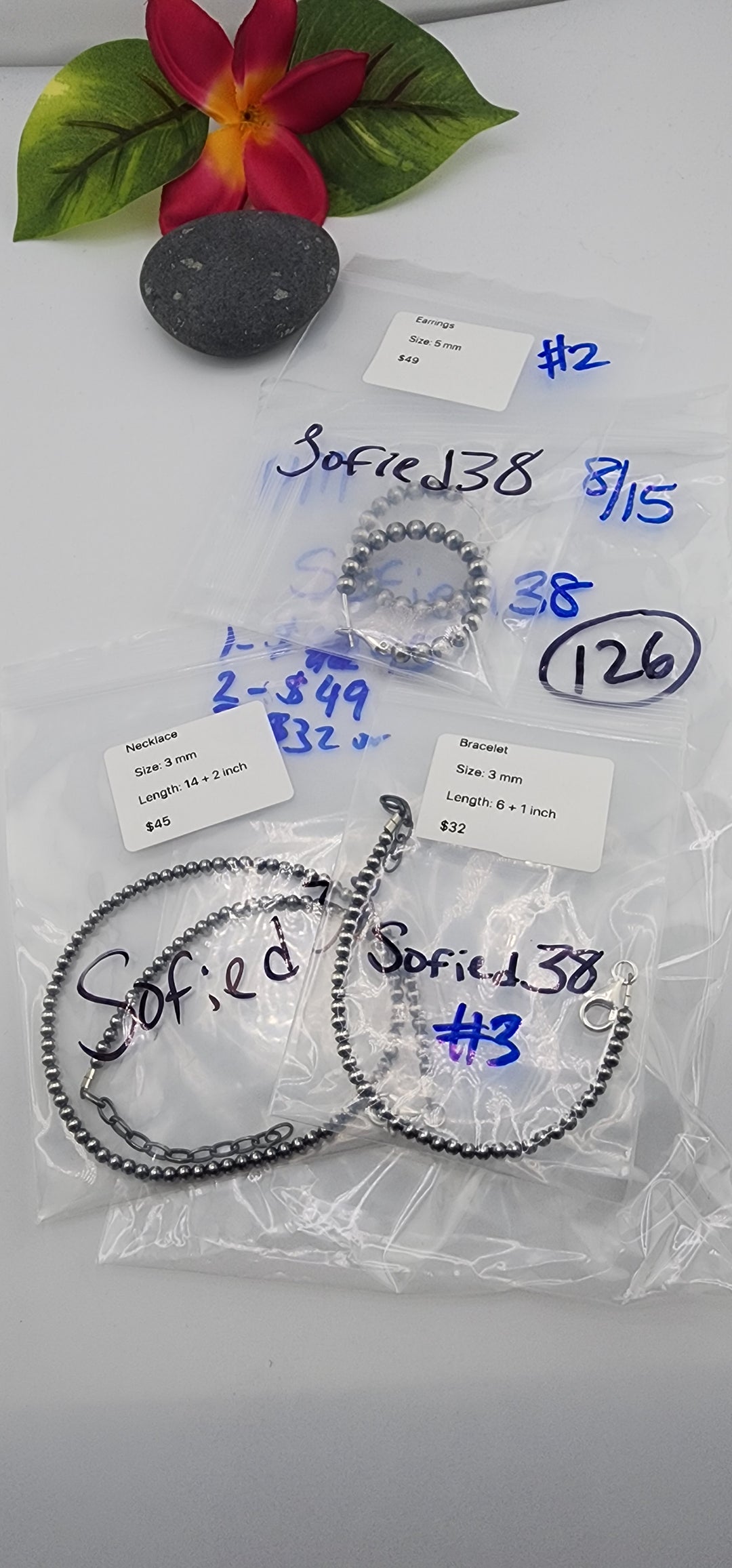 PM SHOW 48HR - RESERVED FOR: sofied38 - 8/15/2025 FL tiktok Live Show - 3 Sterling Silver Items