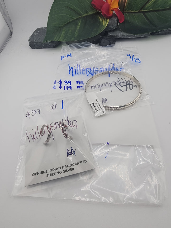 Hillerysnyder - 4/25/26 PM - 2 925 Sterling Silver Items