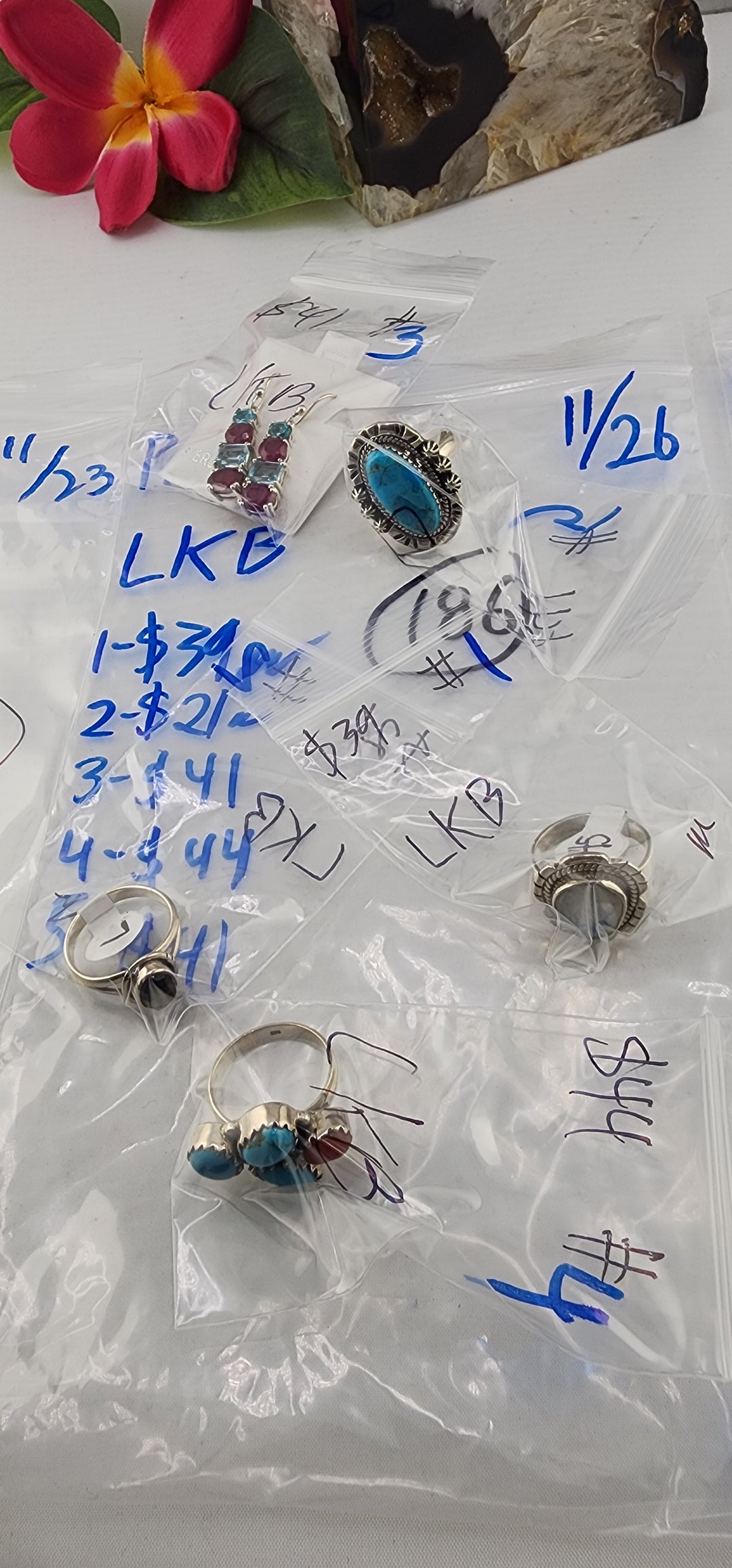 PM SHOW 48HR - RESERVED FOR: LKB - 11/26/2025 tiktok Live Show - 5 Sterling Silver Items