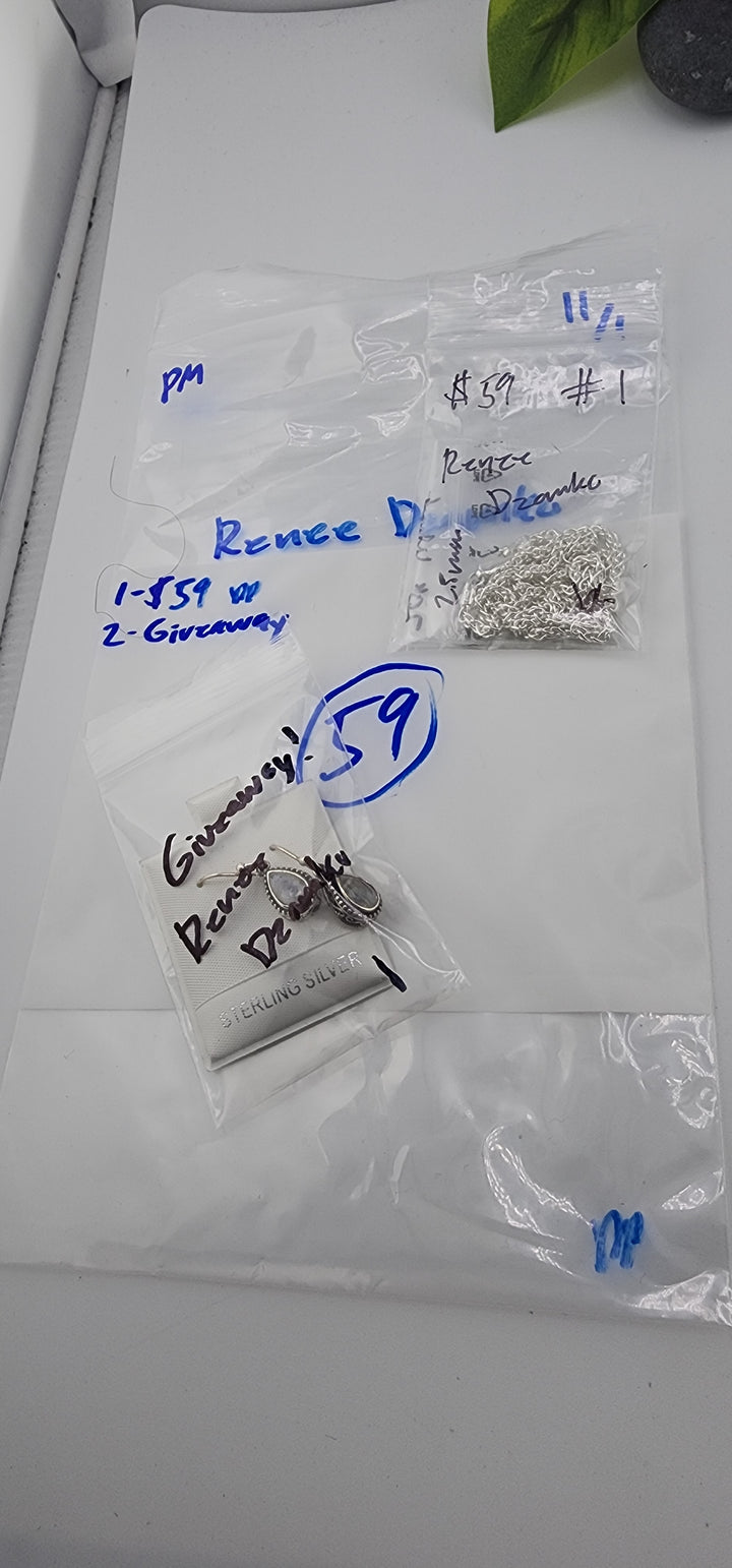 PM SHOW 48HR - RESERVED FOR: Renee Dzamko - 11/1/2025 FL tiktok Live Show -2 Sterling Silver Items