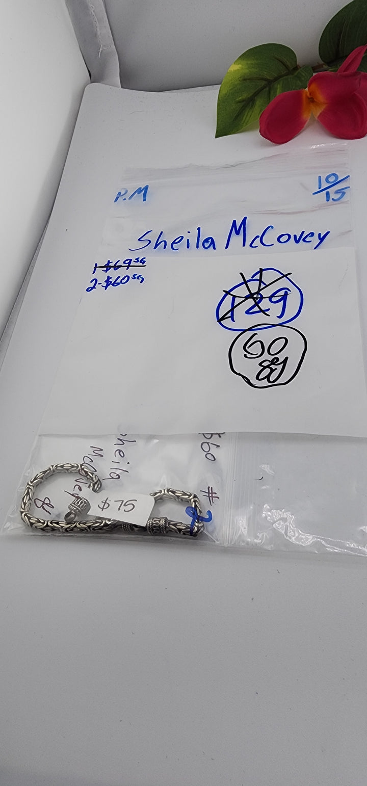 PM SHOW 48HR - RESERVED FOR: Sheila McCovey - 10/15/2025 FL tiktok Live Show - 1 Sterling Silver Items