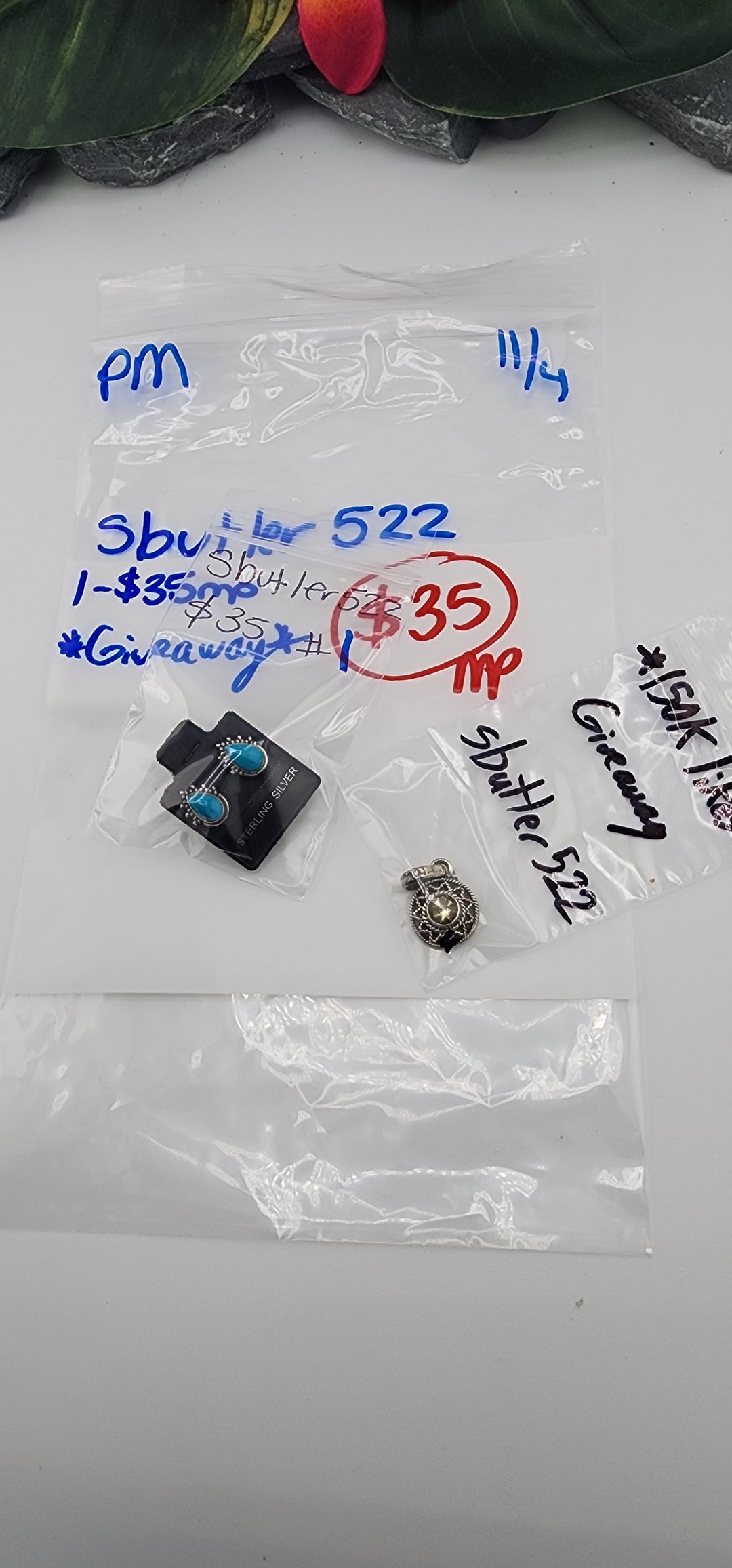 PM SHOW 48HR - RESERVED FOR: sbutler522  - 11/4/2025 tiktok Live Show - 2  Sterling Silver Items