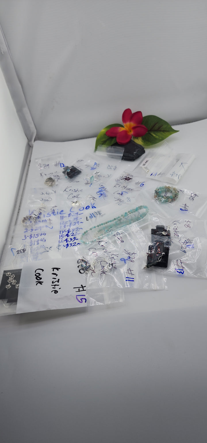 RESERVED FOR: Kristie Cook - 5/29/2025 tiktok Live Show - 17 Sterling Silver Items