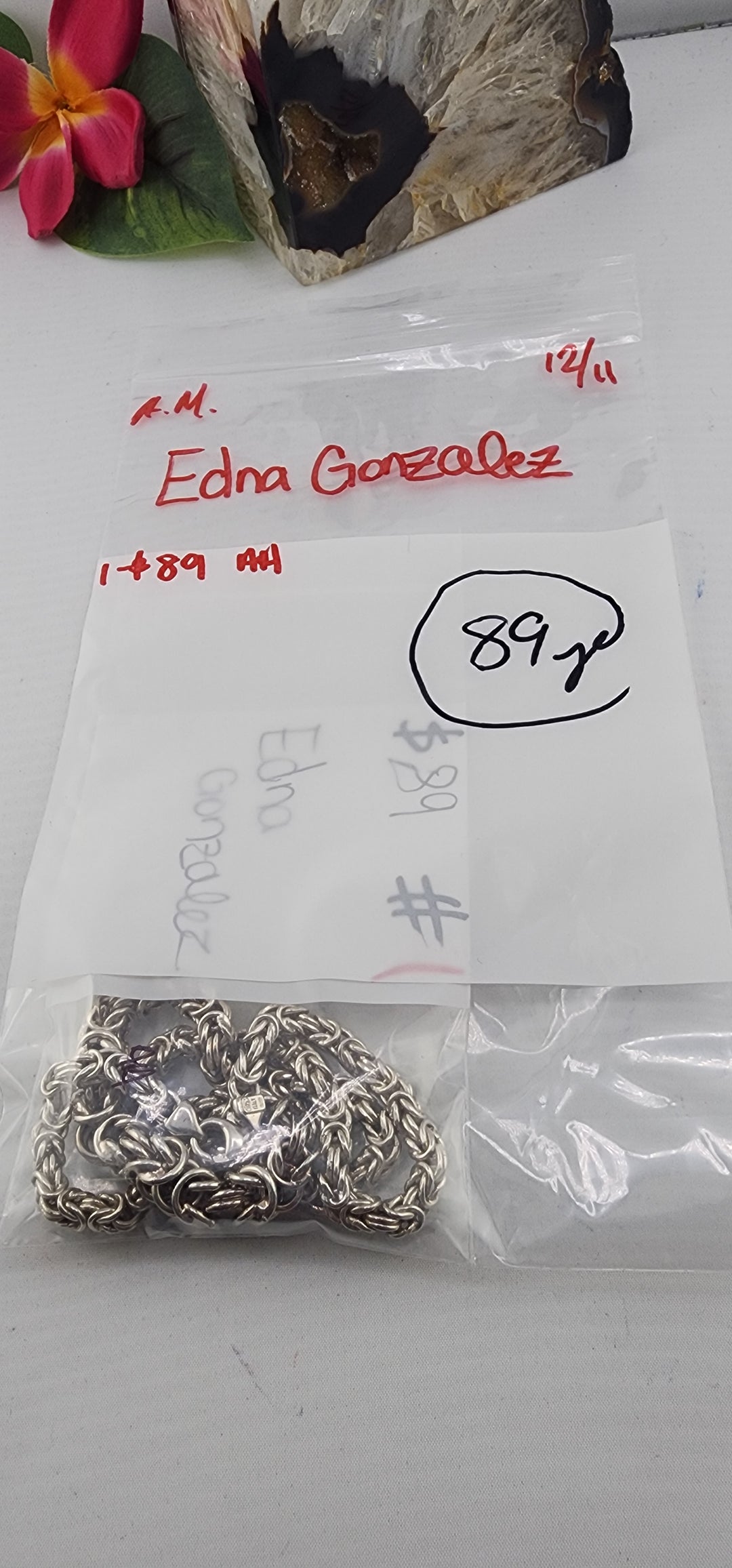 AM SHOW 48HR RESERVED FOR: Edna Gonzalez - 12/11/2025 FL tiktok Live Show - 1 Sterling Silver Items