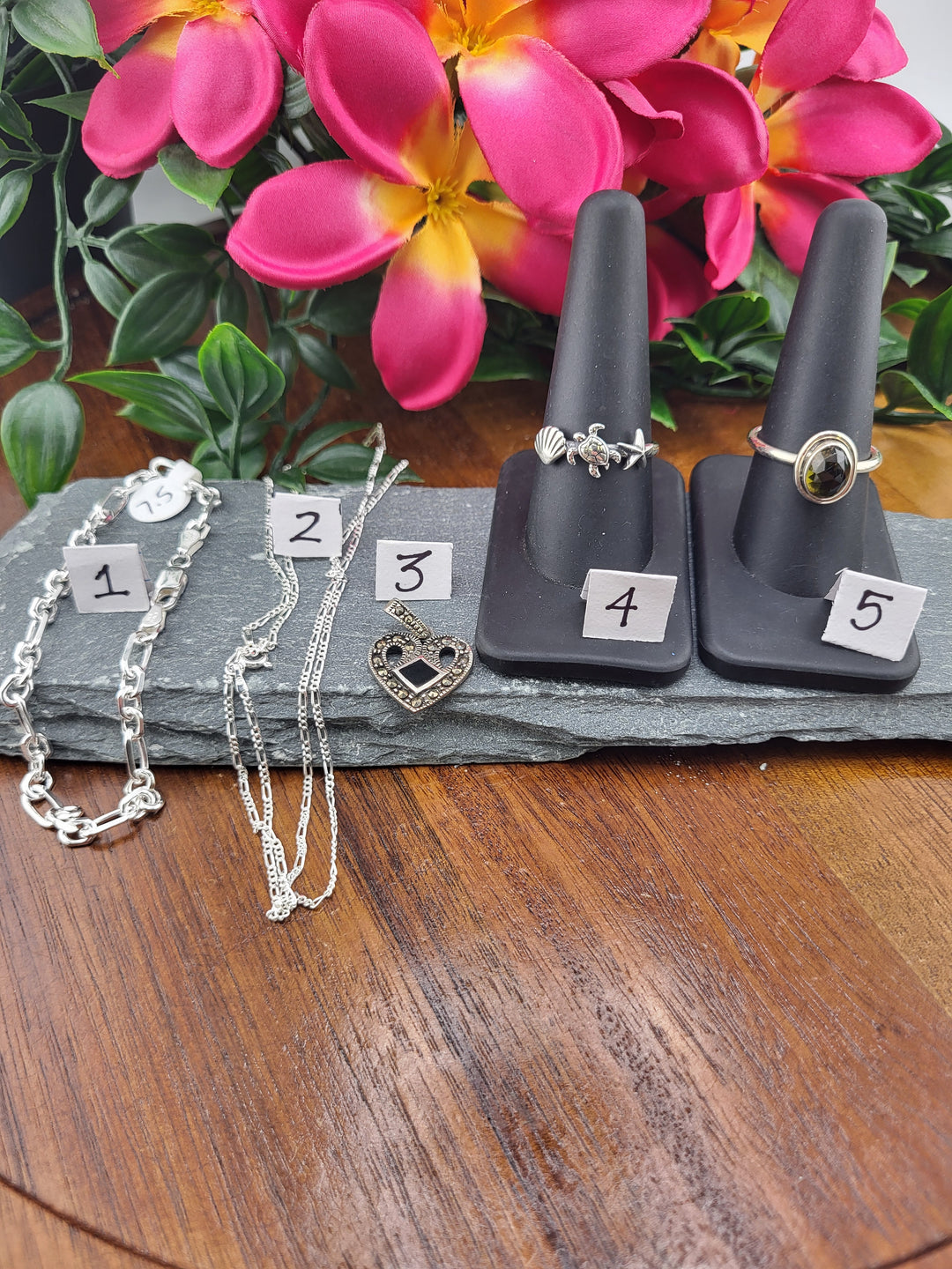 RESERVED FOR:  Larey0122 -10/24/2024 - 5 Sterling Silver Items