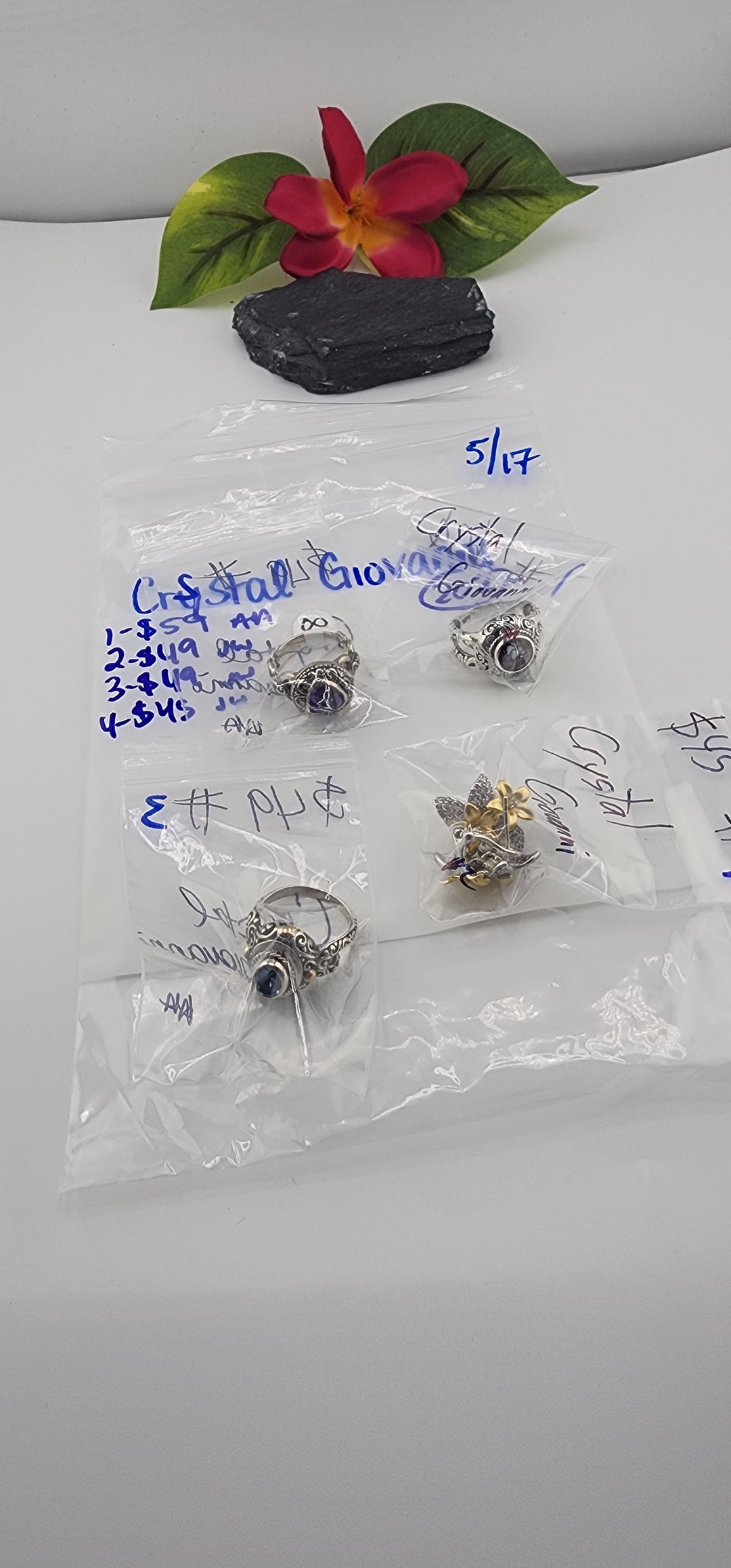 RESERVED FOR: Crystal Giovanni - 5/17/2025 tiktok Live Show (48 hour) -4 Sterling Silver Items