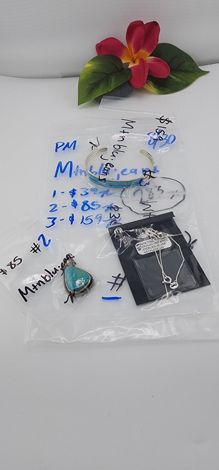 PM SHOW 48HR - RESERVED FOR: Mtnblujeans - 8/30/2025 FL tiktok Live Show - 3 Sterling Silver Items