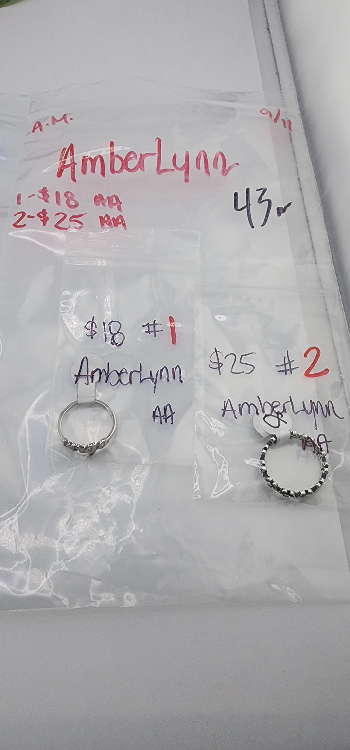 AM SHOW 48HR - RESERVED FOR: AmberLynn - 9/11/2025 FL tiktok Live Show - 2 Sterling Silver Items