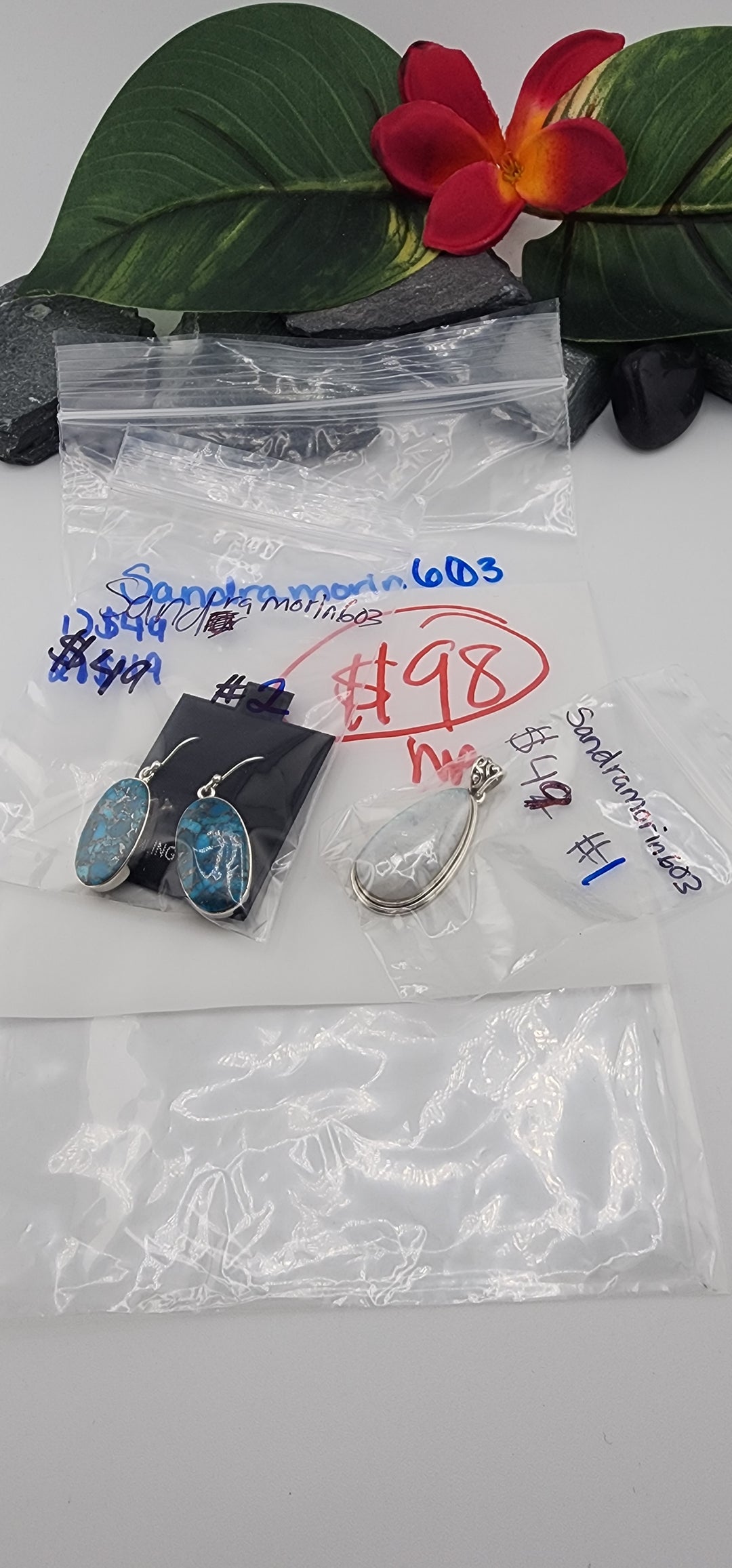 Custom sterling silver items - PM SHOW RESERVED FOR: sandramorin603 - 1/14/2026 tiktok Live Show - 2 Sterling Silver Items