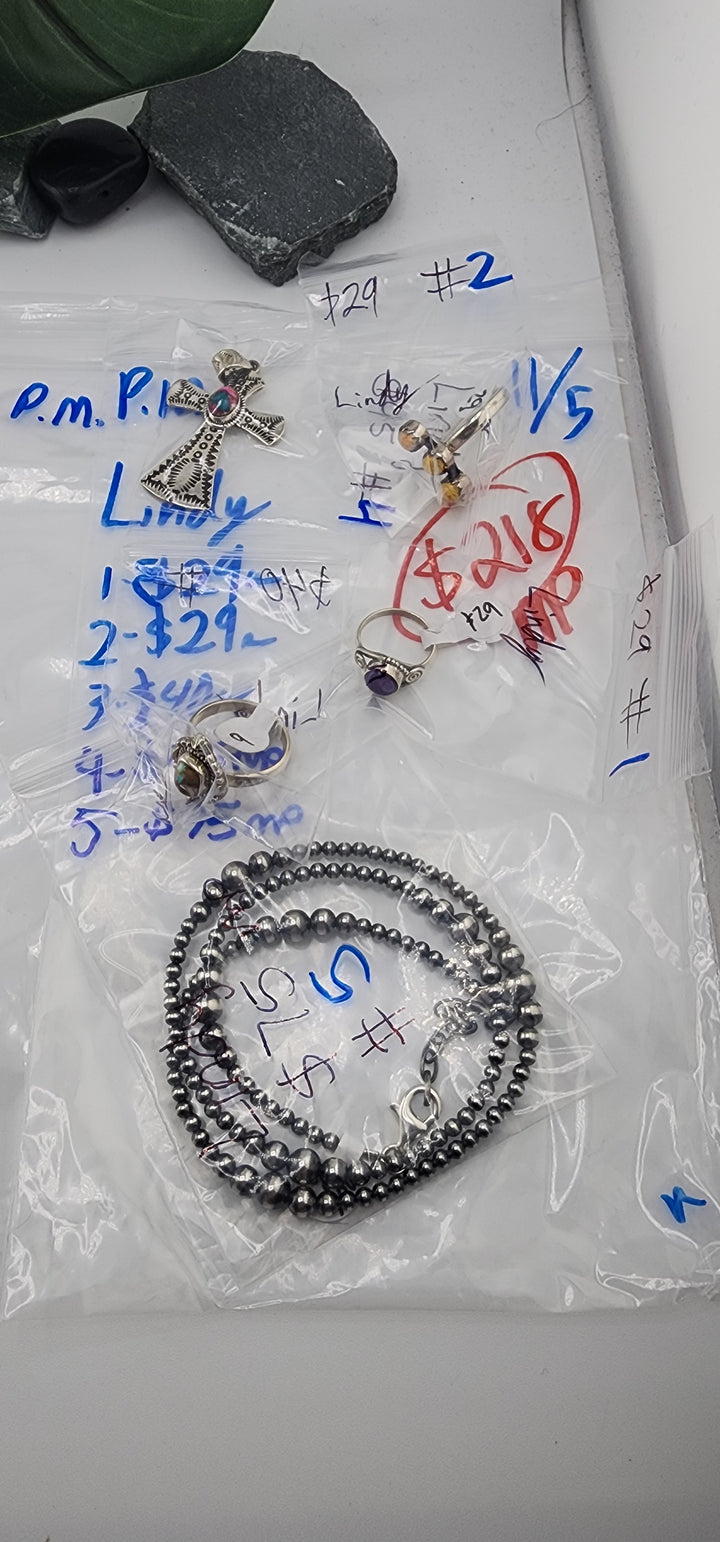 PM SHOW 48HR - RESERVED FOR: Lindy  - 11/5/2025 tiktok Live Show - 5  Sterling Silver Items