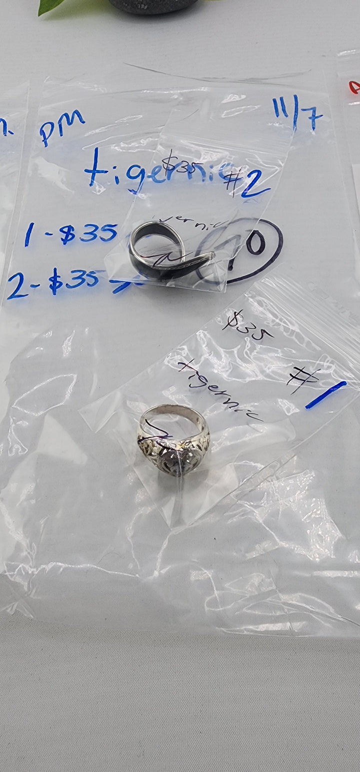 PM SHOW 48HR - RESERVED FOR: tigernic - 11/7/2025 tiktok Live Show - 2 Sterling Silver Items
