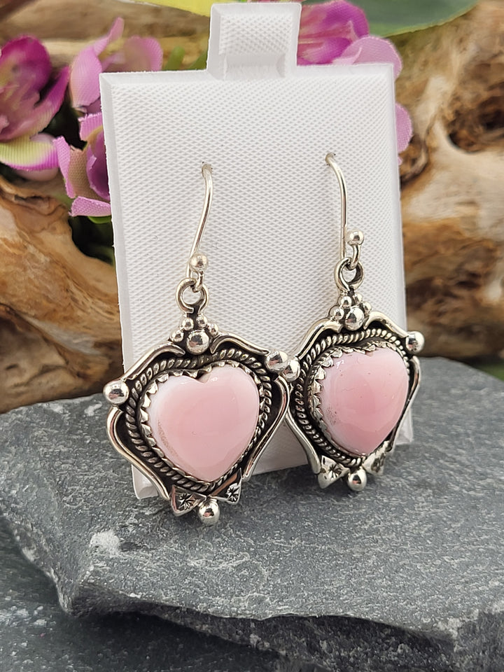 Queen Conch Heart Dangles