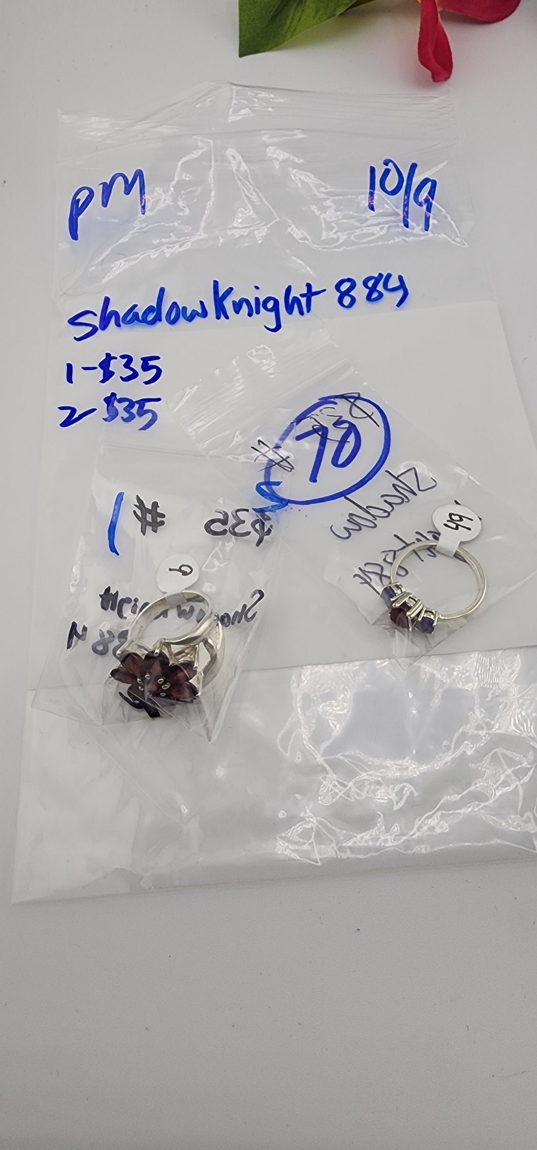 PM SHOW 48HR - RESERVED FOR: Shadowknight884  - 10/9/2025 FL tiktok Live Show - 2 Sterling Silver Items