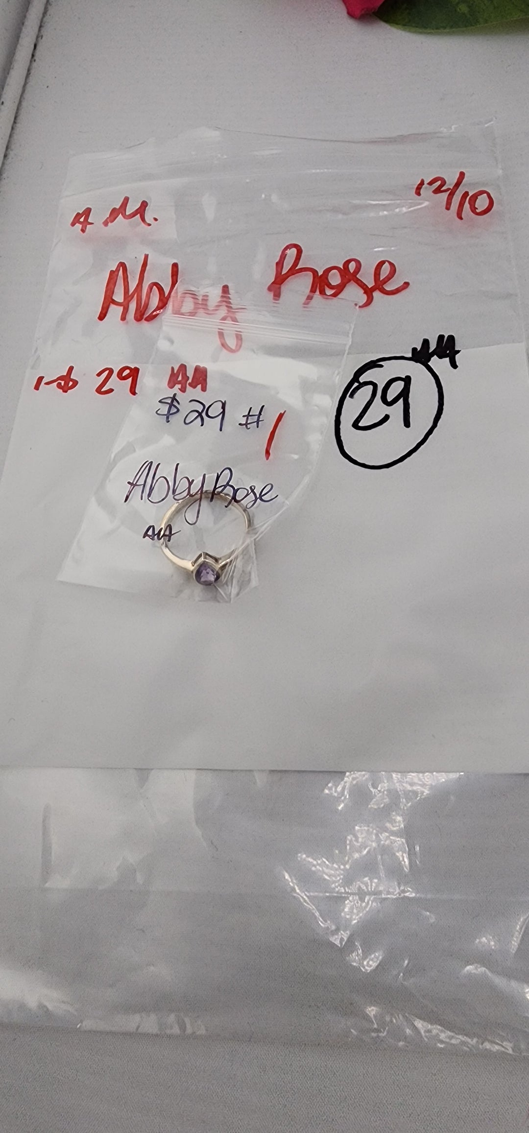 AM SHOW 48HR RESERVED FOR: Abby Rose - 12/10/2025 FL tiktok Live Show - 1 Sterling Silver Items