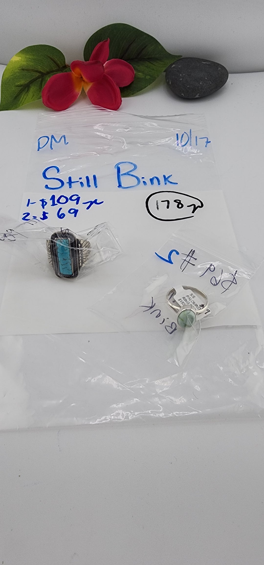 PM SHOW 48HR - RESERVED FOR: Still Bink - 10/17/2025 FL tiktok Live Show - 2 Sterling Silver Items