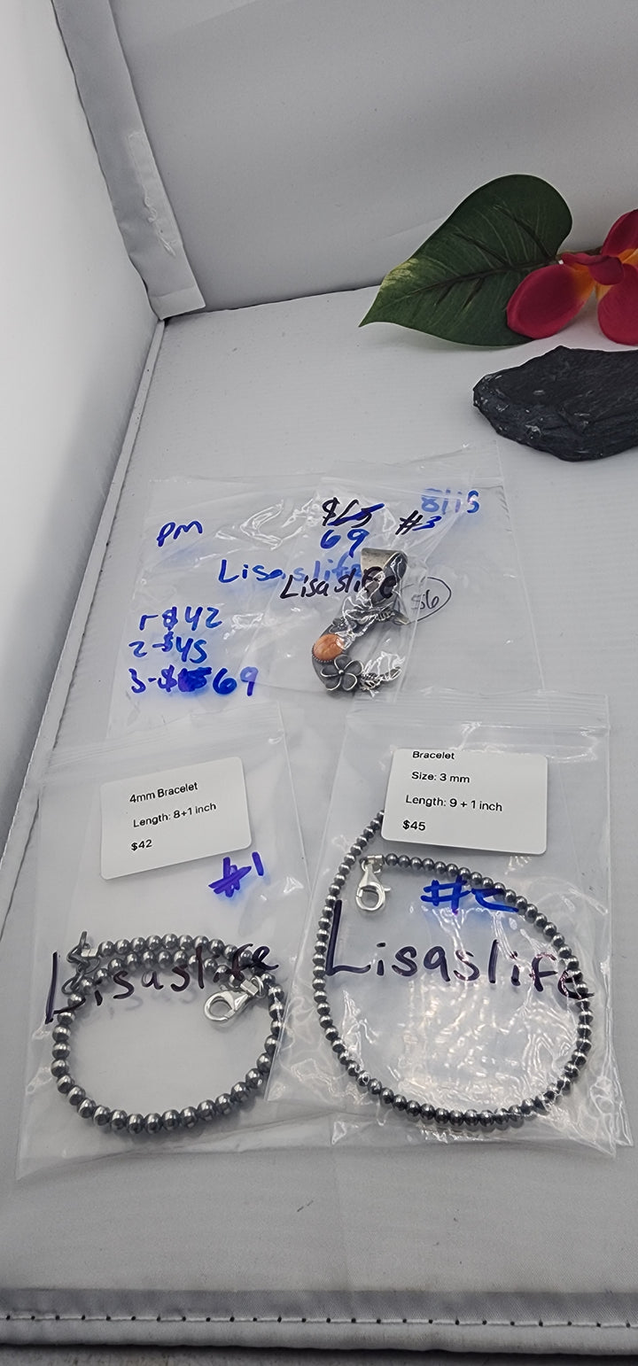 PM SHOW 48HR - RESERVED FOR:  Lisaslife- 8/15/2025 FL tiktok Live Show -3  Sterling Silver Items