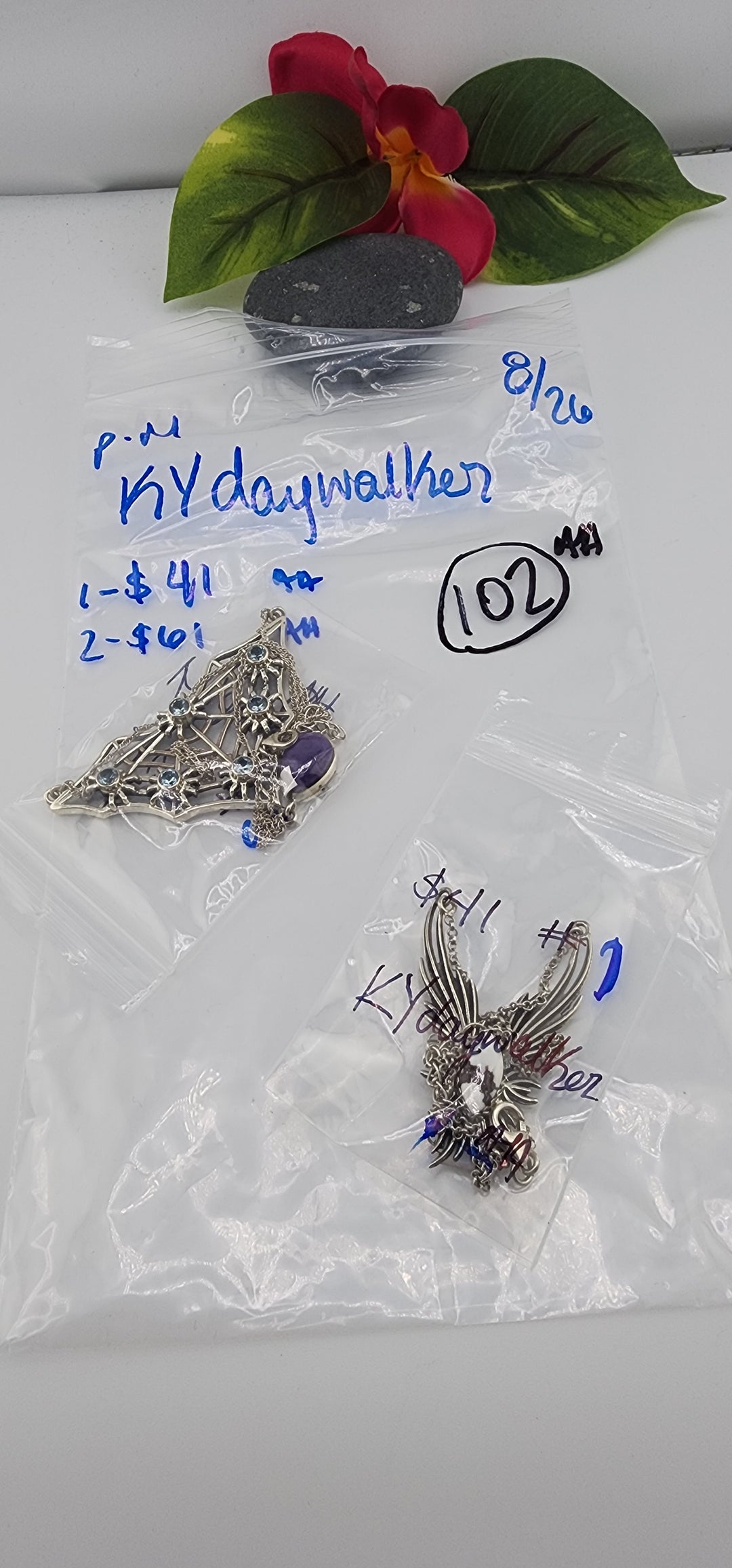 PM SHOW 48HR - RESERVED FOR:  - KYdaywalker-  8/26/2025 FL tiktok Live Show - 2 Sterling Silver Items