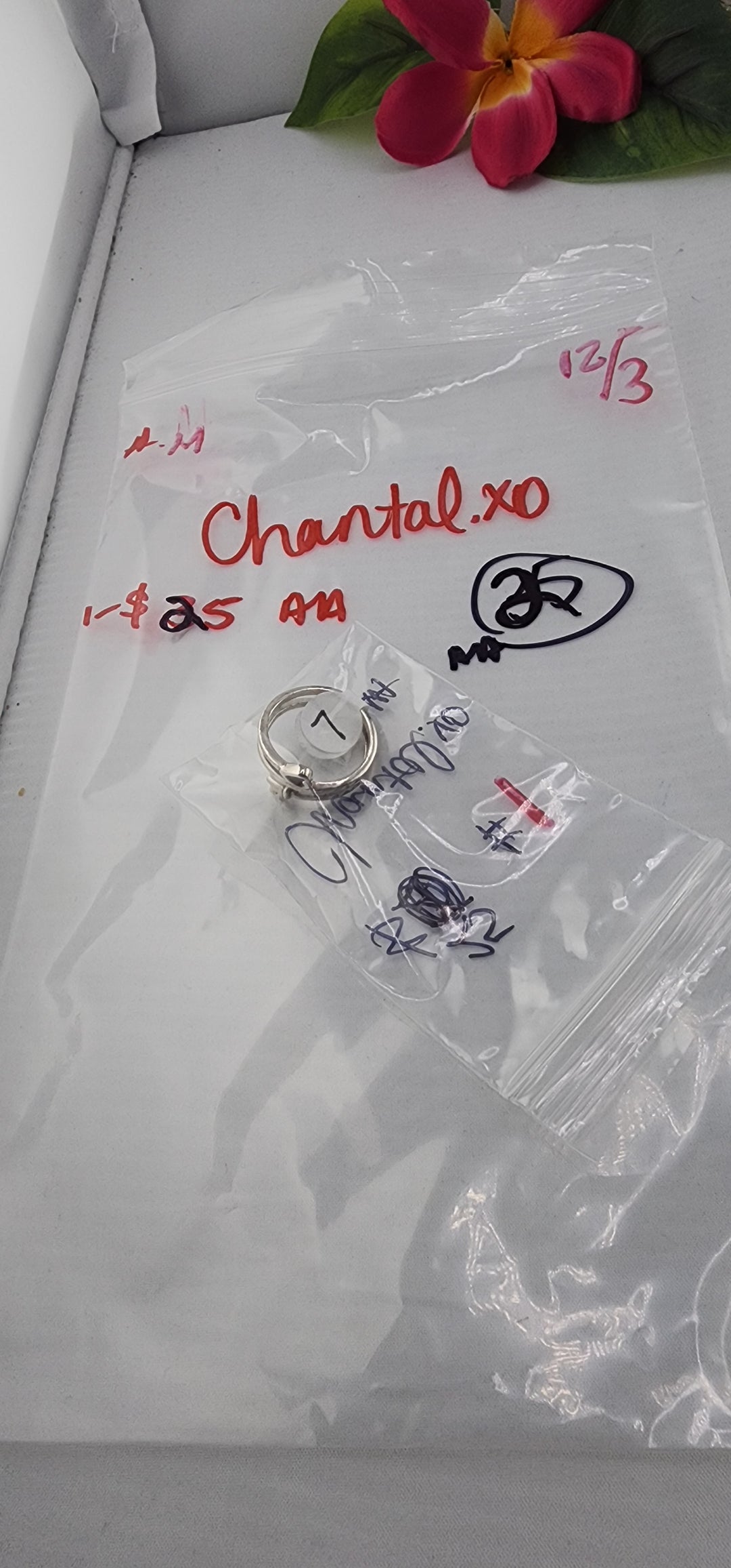 AM SHOW 48HR RESERVED FOR:  Chantal.xo - 12/3/2025 FL tiktok Live Show - 1 Sterling Silver Items