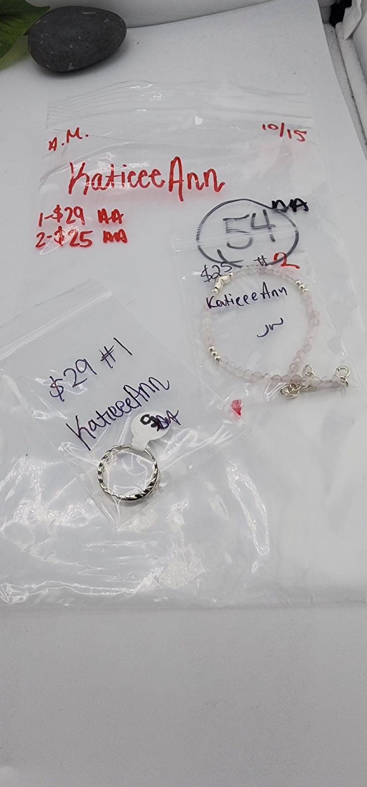 AM SHOW 48HR RESERVED FOR: KatieeeAnn  - 10/15/2025 FL tiktok Live Show -  2 Sterling Silver Items