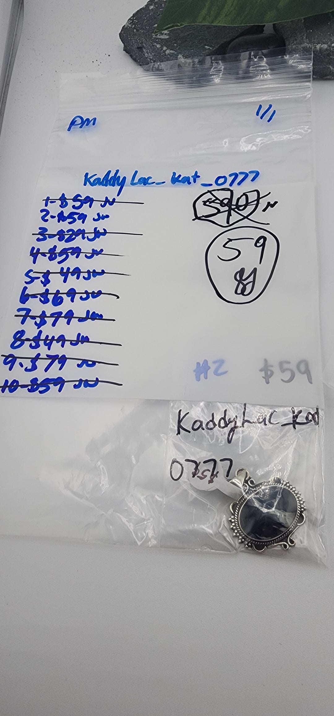 PM SHOW 48HR - RESERVED FOR: kaddyLac_kat_0777 - 1/1/2026 tiktok Live Show - 1 Sterling Silver Items