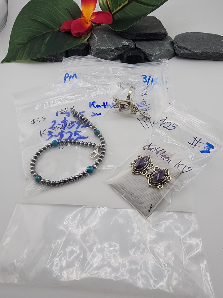 Kathleen K- 3/15/26 -3 925 Sterling Silver Items