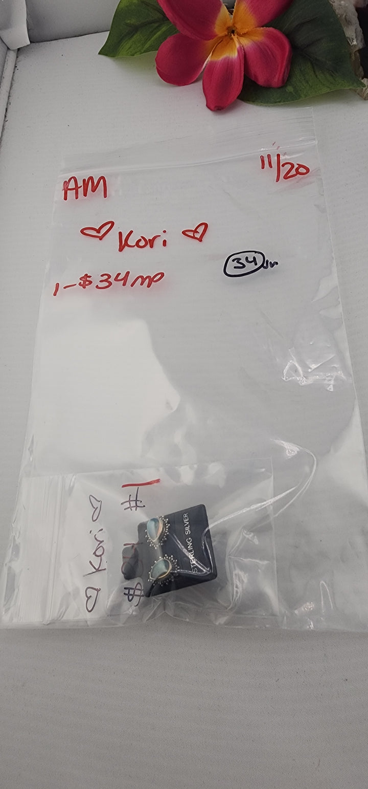 AM SHOW 48HR RESERVED FOR:  ❤️Kori❤️- 11/20/2025 FL tiktok Live Show -1 Sterling Silver Items