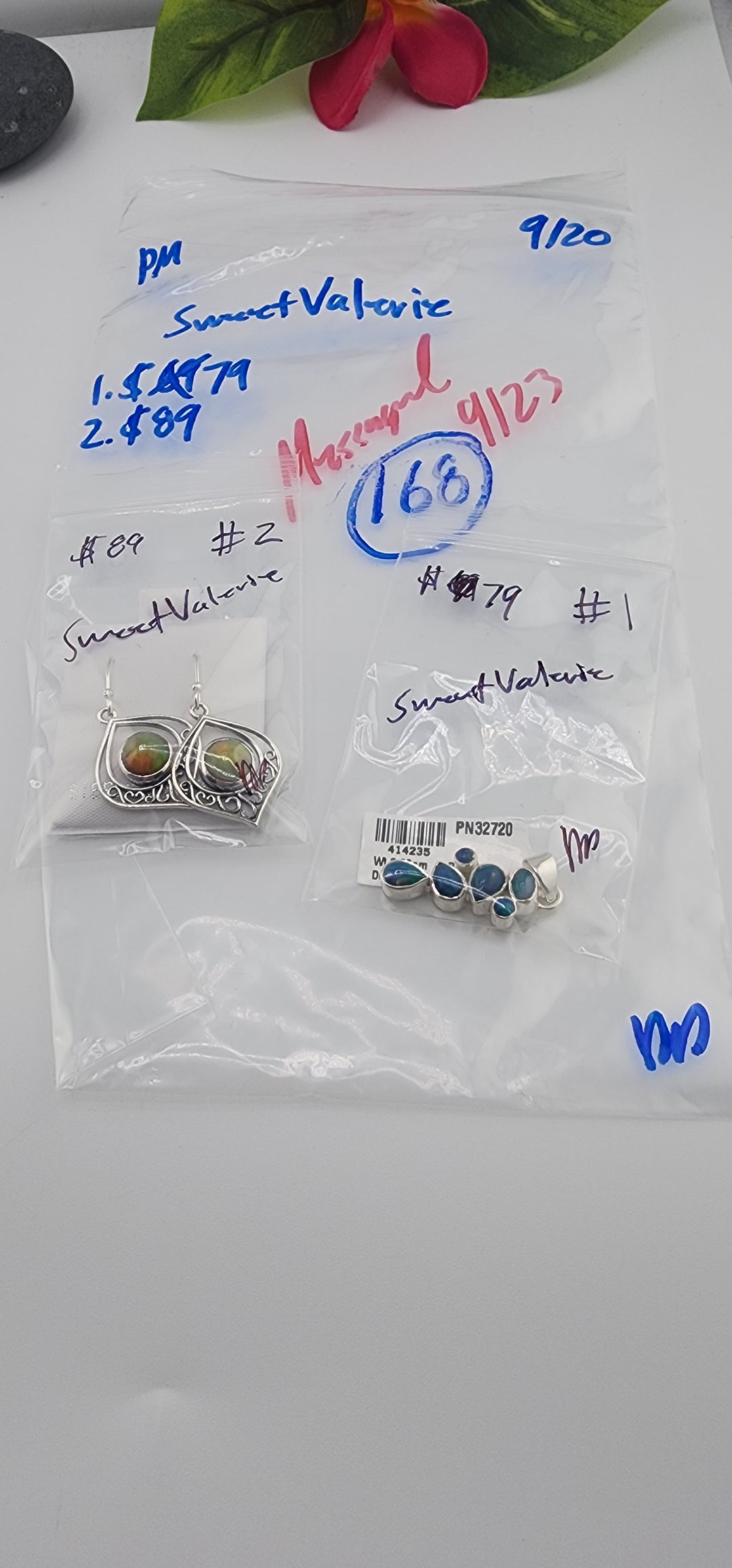 PM SHOW 48HR - RESERVED FOR:  SweetValerie- 9/20/2025 FL tiktok Live Show -2 Sterling Silver Items
