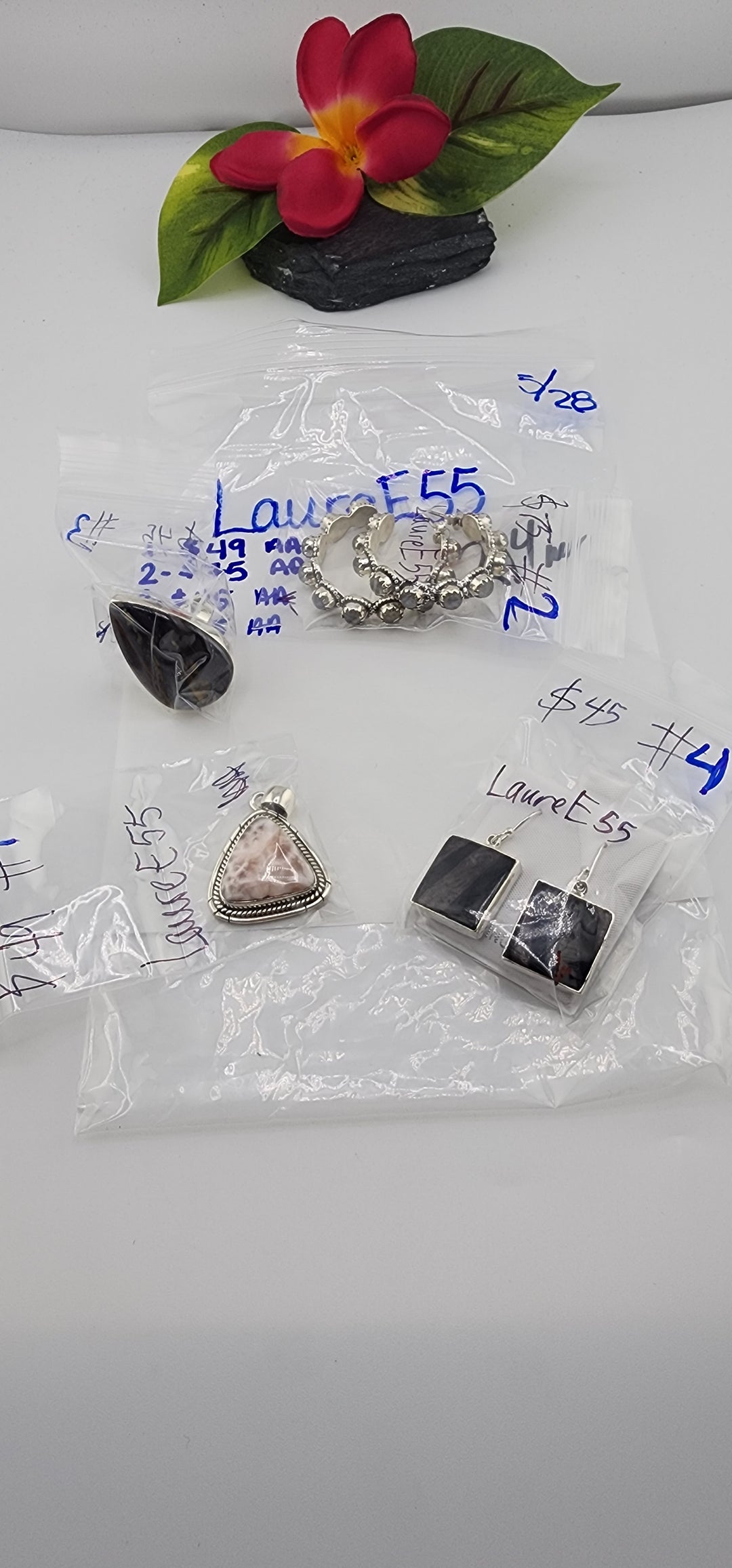 RESERVED FOR: LaureE55 - 5/28/2025 tiktok Live Show - 4 Sterling Silver Items