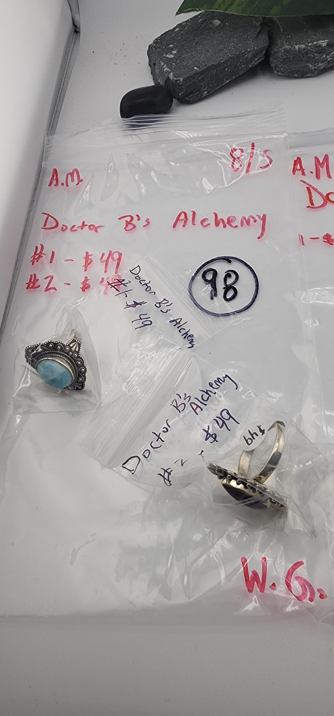 AM SHOW 48HR - RESERVED FOR: Doctor B's Alchemy   - 8/5/2025 FL tiktok Live Show - 2  Sterling Silver Items