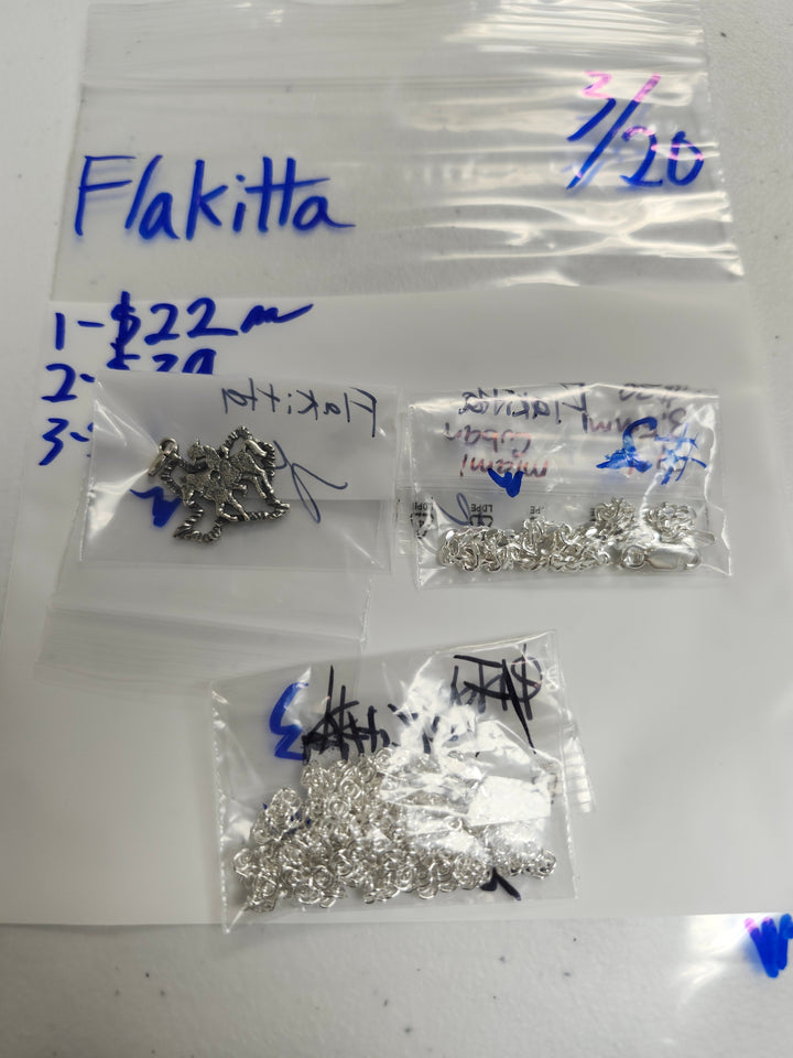 RESERVED FOR: Flakitta - 3/20/2025 Live Show - 3 Sterling Silver Items