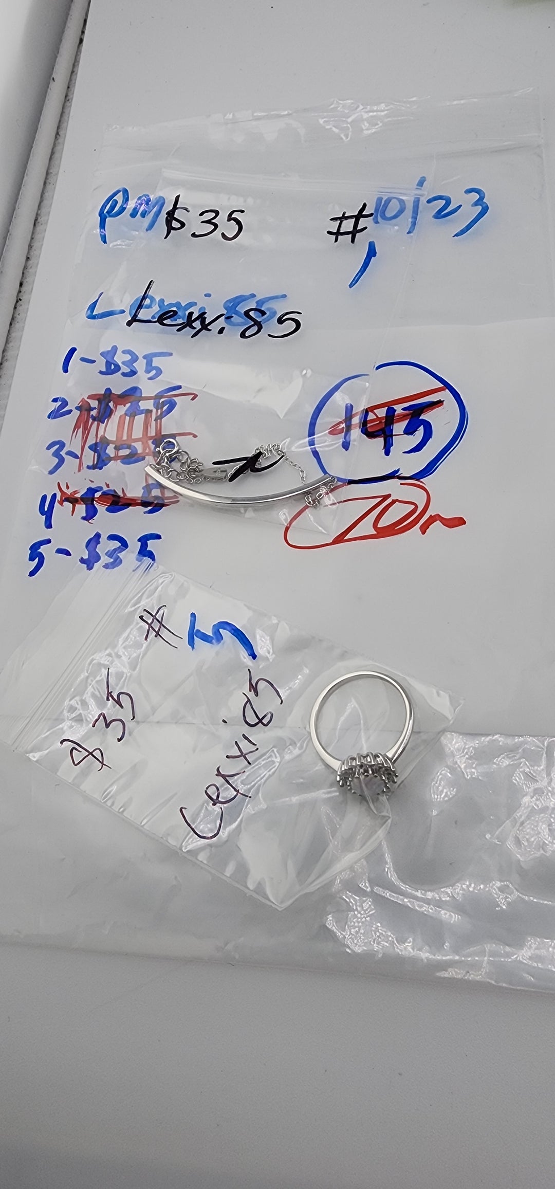 PM SHOW 48HR - RESERVED FOR: Lexxi85 - 10/23/2025 FL tiktok Live Show - 2 Sterling Silver Items