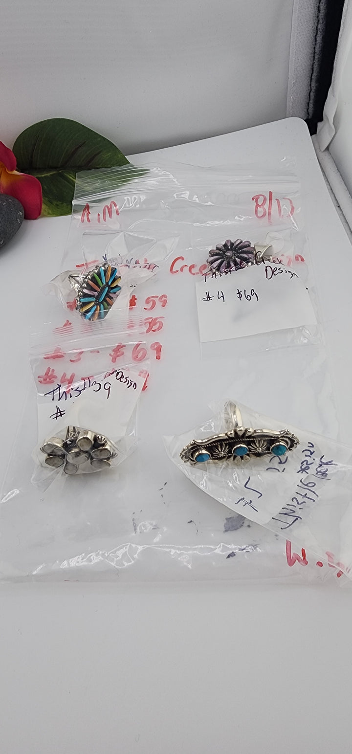 AM SHOW 48HR - RESERVED FOR: Thistle Creek Design- 8/13/2025 FL tiktok Live Show - 4 Sterling Silver Items