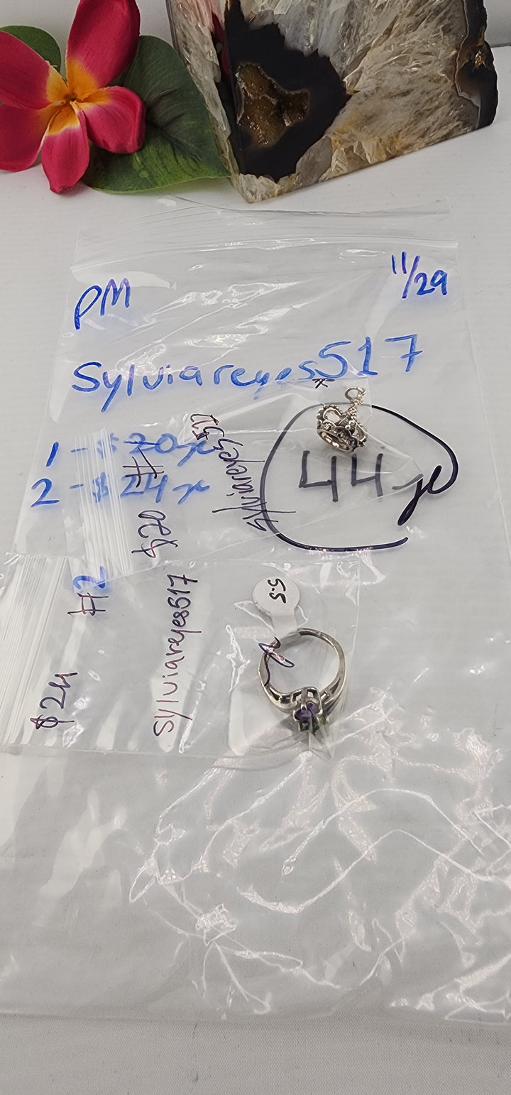 PM SHOW 48HR - RESERVED FOR: sylviareyes517 - 11/29/2025 tiktok Live Show - 2 Sterling Silver Items