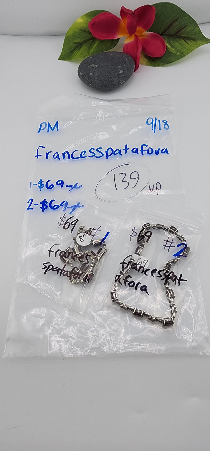 PM SHOW 48HR - RESERVED FOR: francesspatafora - 9/18/2025 FL tiktok Live Show - 2 Sterling Silver Items
