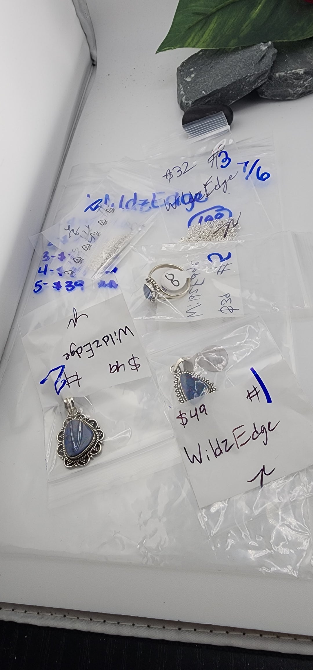 RESERVED FOR: WildzEdge - 7/6/2025 tiktok Reservation Live Show -5 Sterling Silver Items
