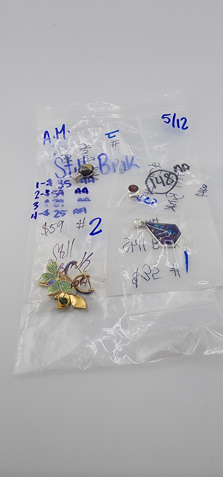 RESERVED FOR: Still Bink - 5/12/2025 tiktok A.M Live Show - 4 Sterling Silver Items