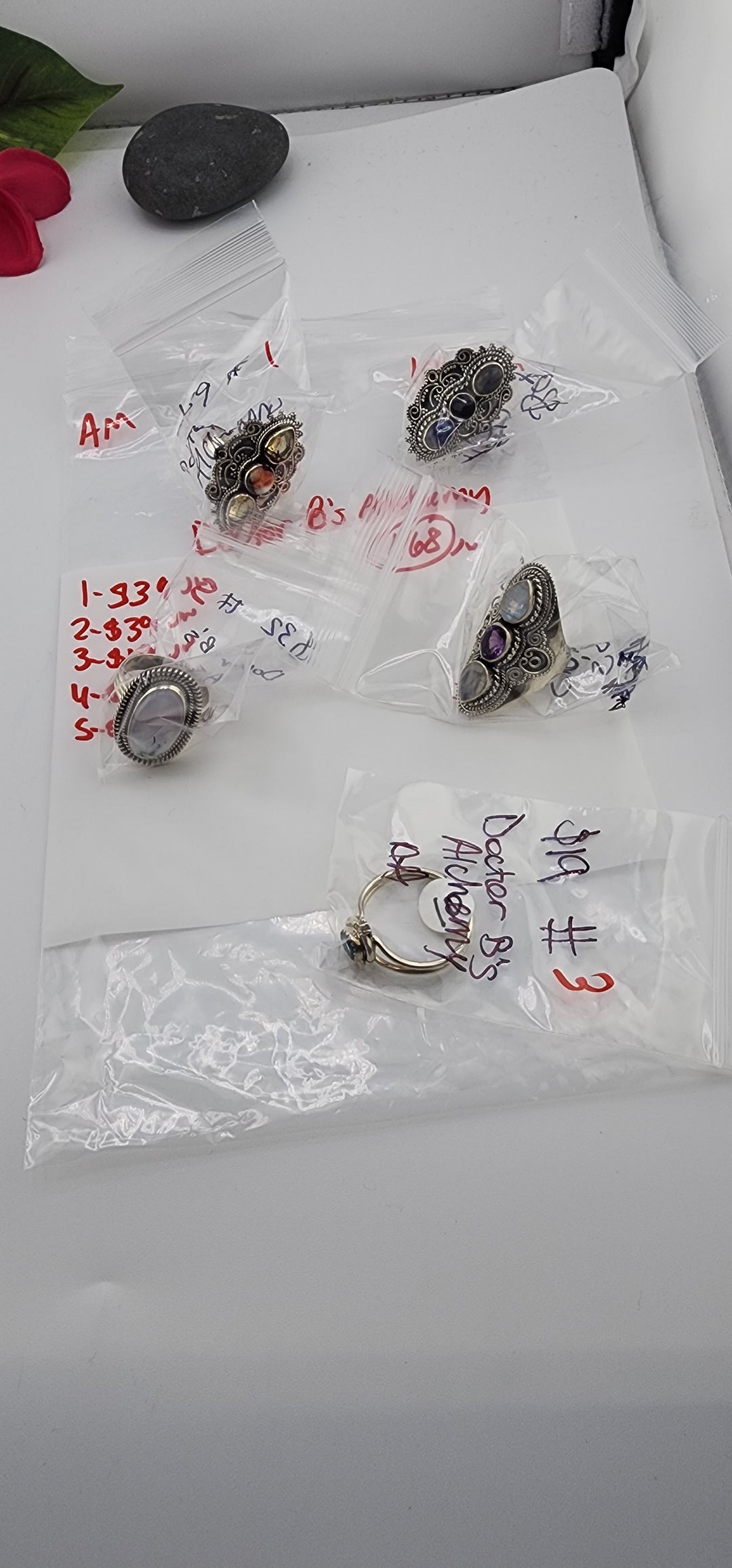 AM SHOW 48HR RESERVED FOR: Doctor B's Alchemy  - 10/17/2025 FL tiktok Live Show - 5  Sterling Silver Items