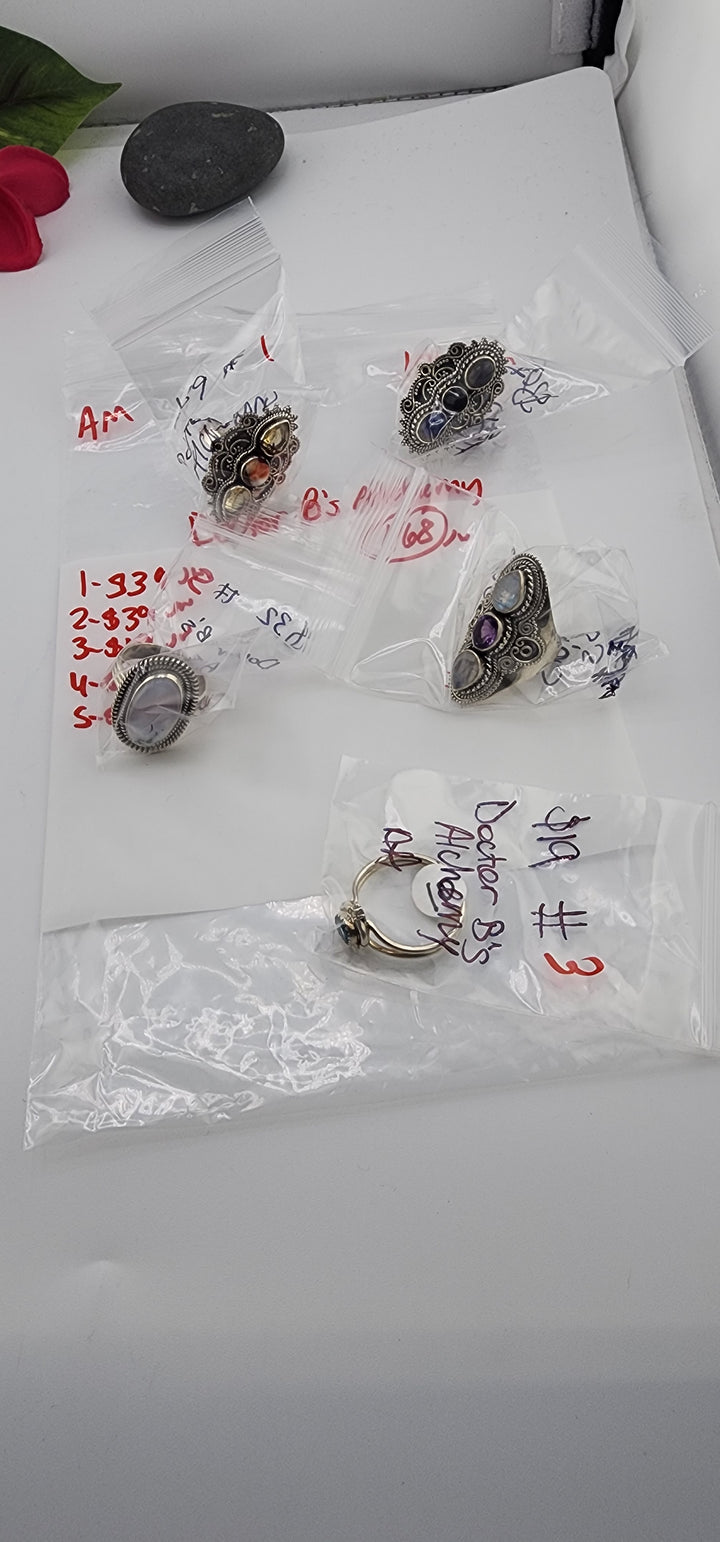 AM SHOW 48HR RESERVED FOR: Doctor B's Alchemy  - 10/17/2025 FL tiktok Live Show - 5  Sterling Silver Items