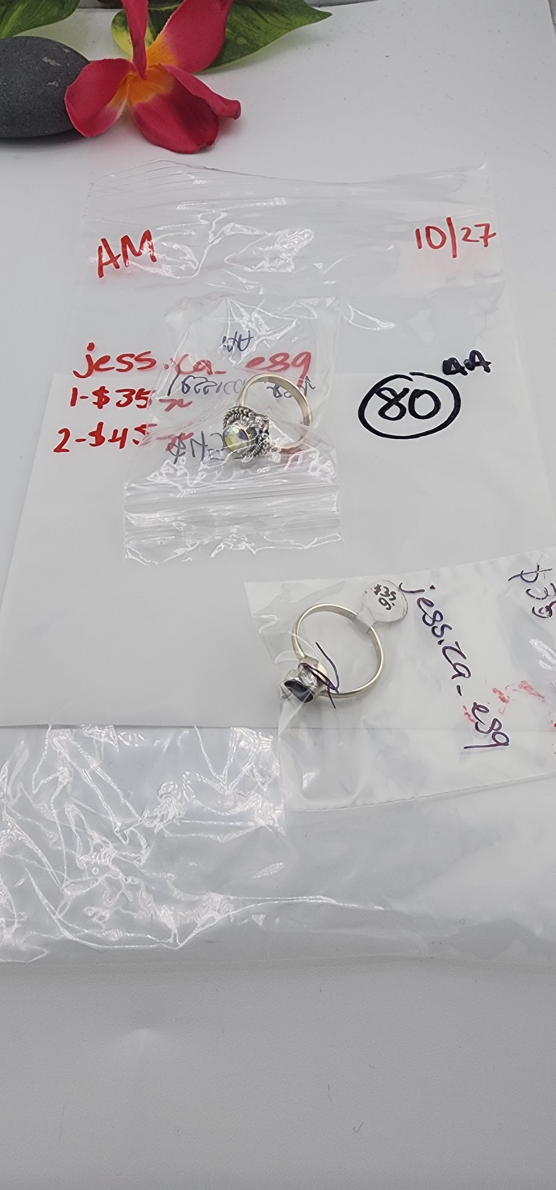 AM SHOW 48HR RESERVED FOR: jessica_esq - 10/27/2025 FL tiktok Live Show - 2 Sterling Silver Items