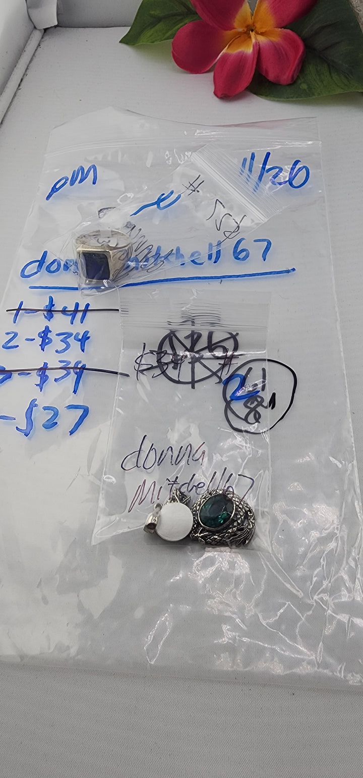 PM SHOW 48HR - RESERVED FOR: donnamitchell67 - 11/26/2025 tiktok Live Show - 2 Sterling Silver Items