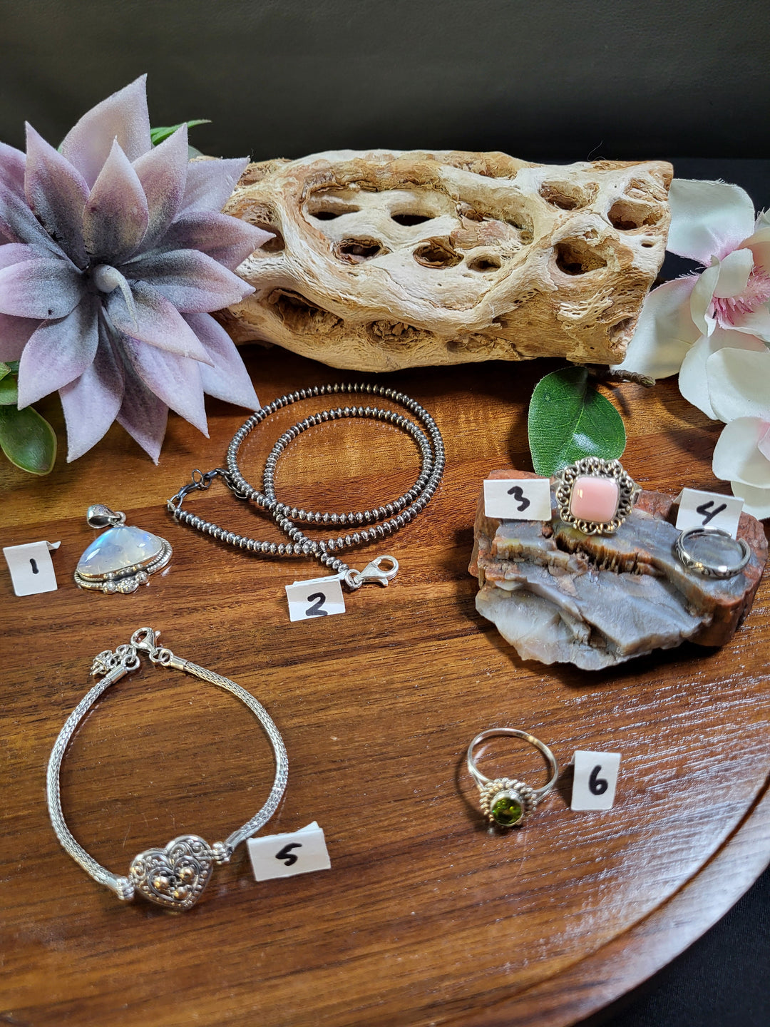 RESERVED FOR: Deanne 7/28/24- 6 Sterling Silver Items