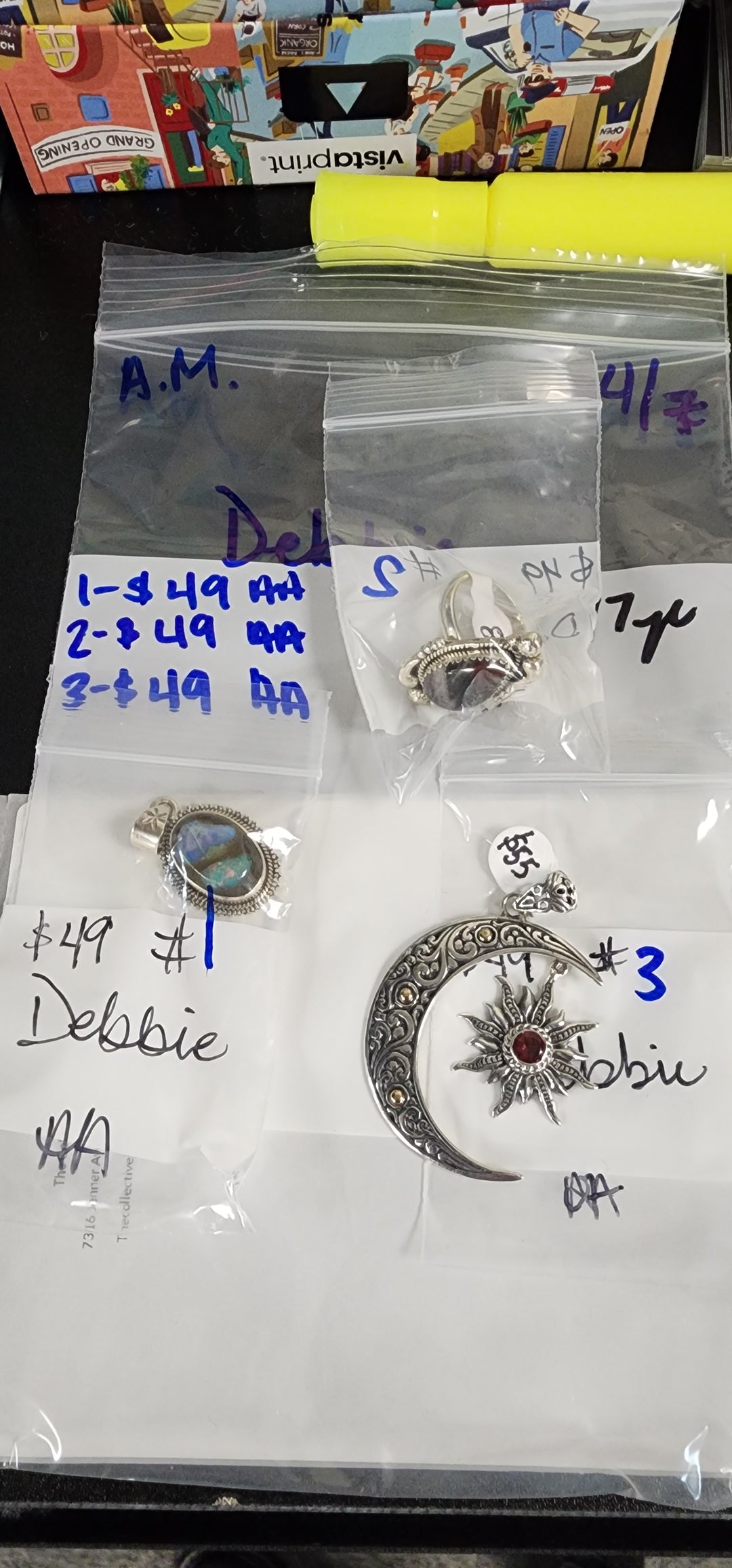 RESERVED FOR: Debbie- 4/7/2025 tiktok A.M Live Show - 3 Sterling Silver Items