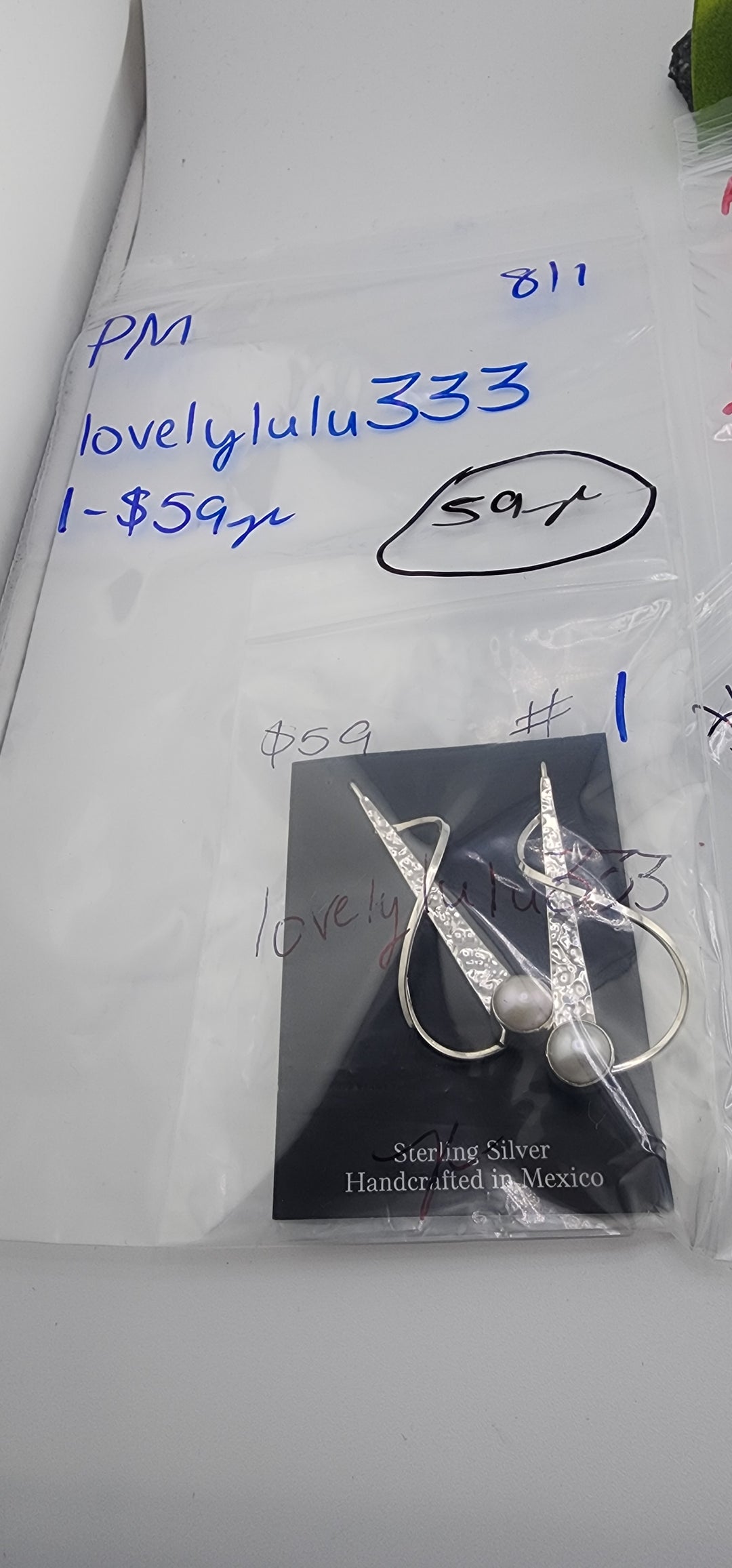 PM SHOW 48HR - RESERVED FOR:  lovelylulu333 - 8/1/2025 FL tiktok Live Show - 1 Sterling Silver Items