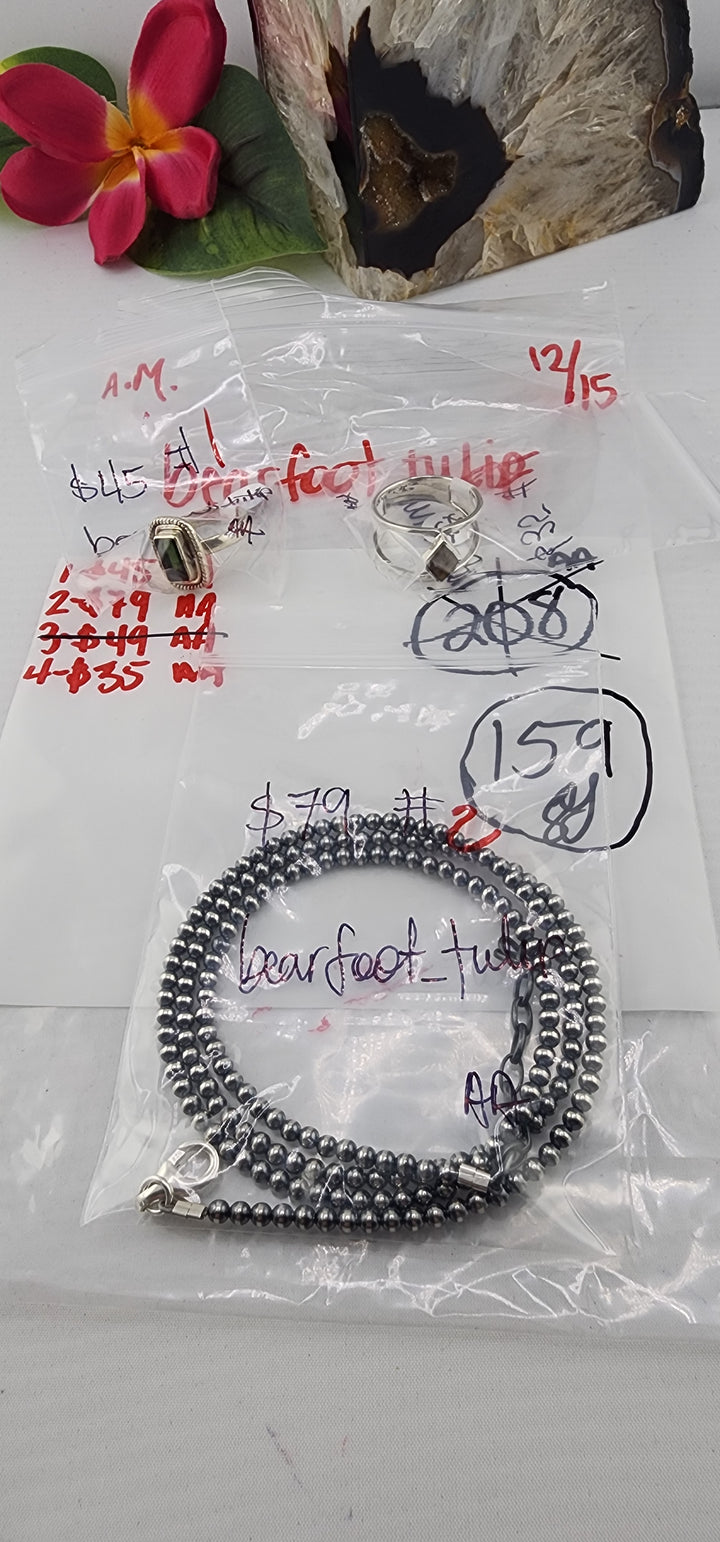 AM SHOW 48HR RESERVED FOR: bearfoot_tulip - 12/15/2025 FL tiktok Live Show - 3 Sterling Silver Items