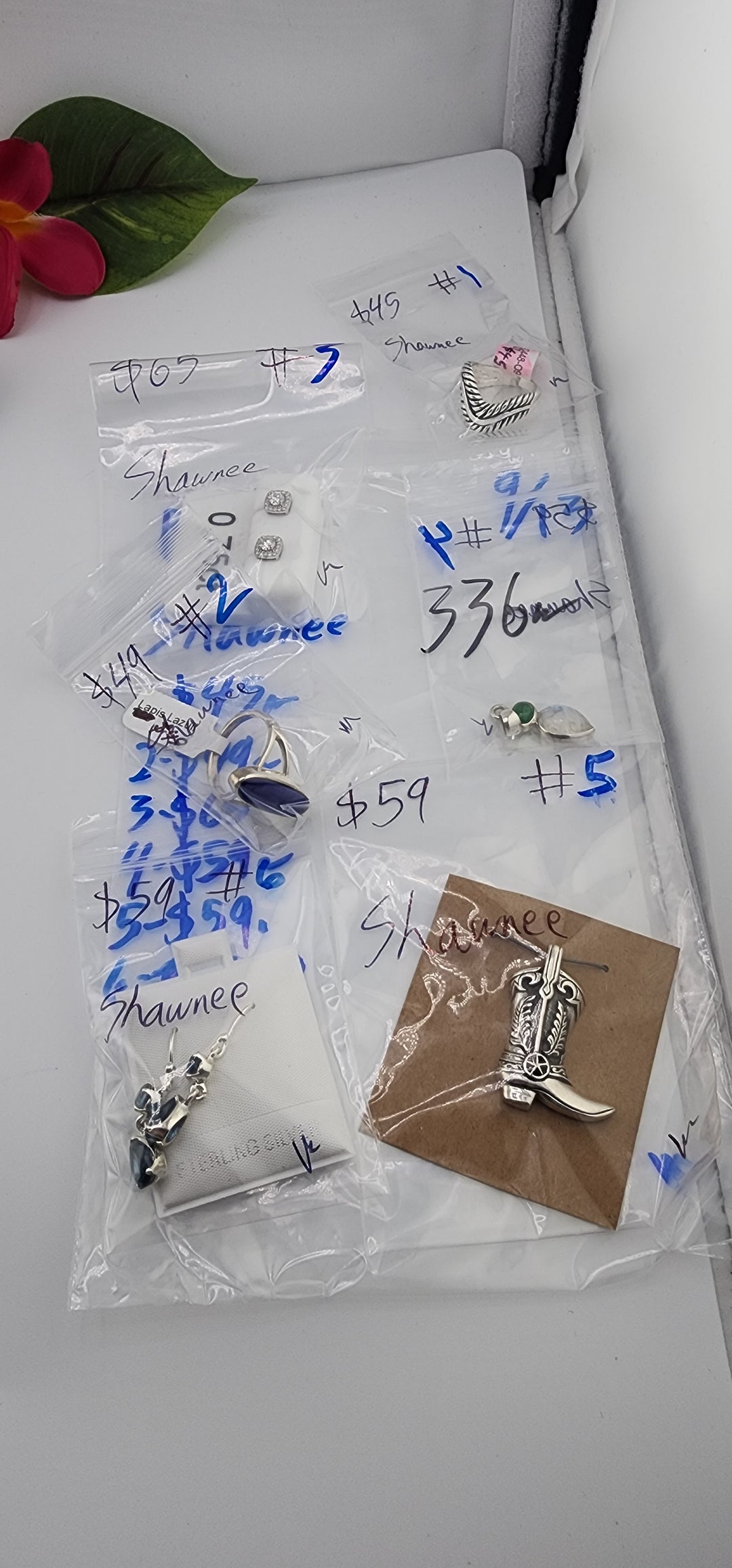 PM SHOW 48HR - RESERVED FOR: Shawnee - 9/13/2025 FL tiktok Live Show - 6 Sterling Silver Items