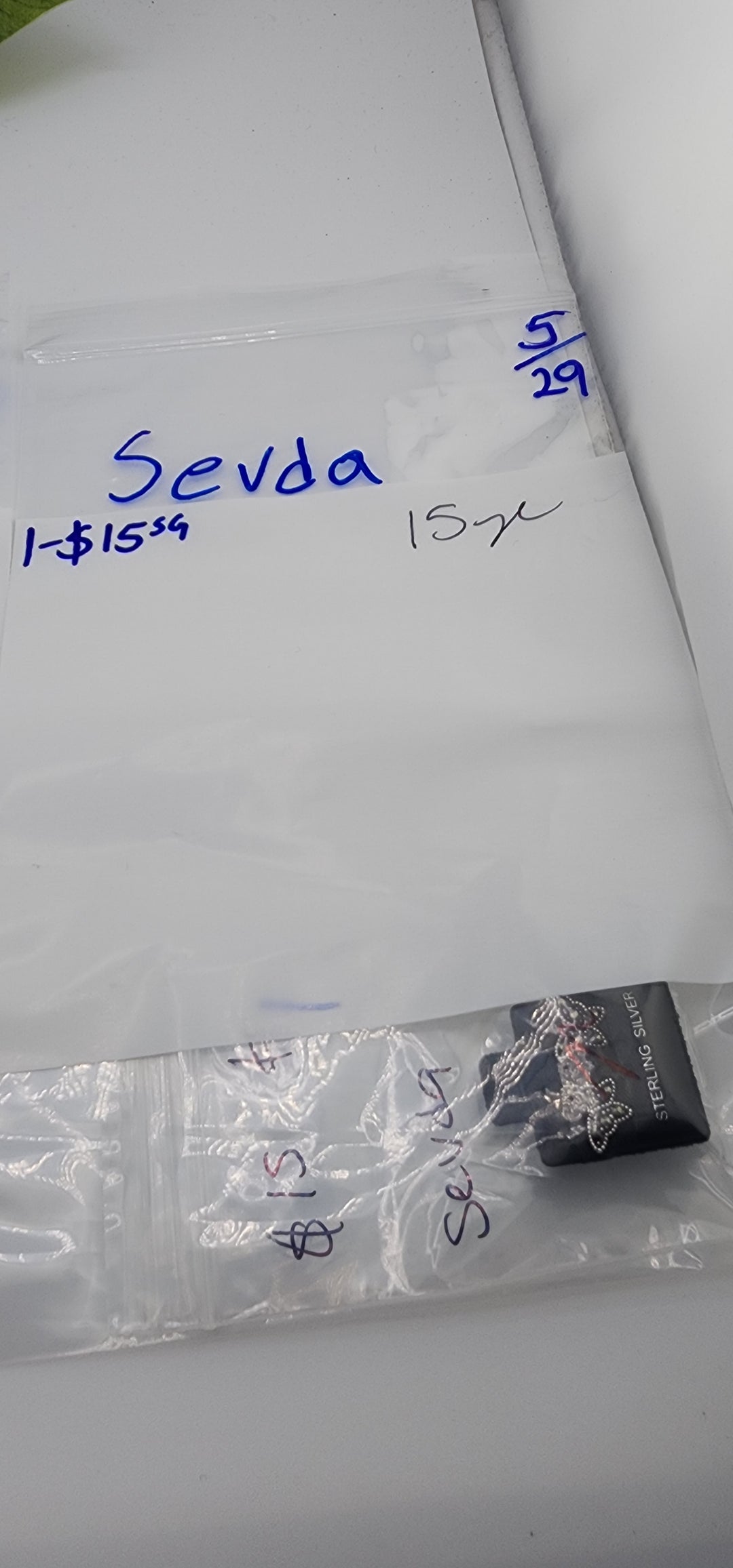 RESERVED FOR: Sevda - 5/29/2025 tiktok Live Show - 1 Sterling Silver Items